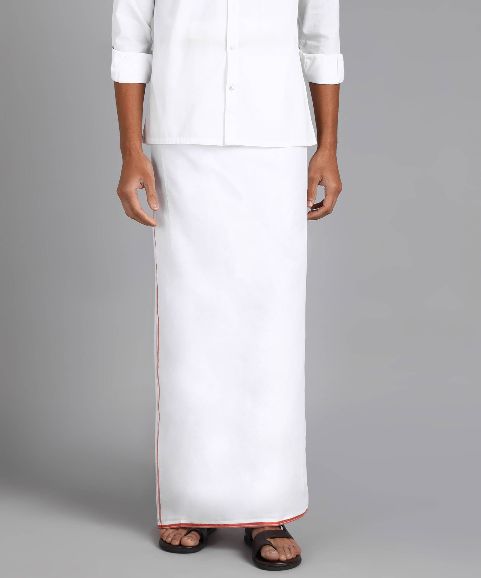 Sac shree aparajeet creations Cotton Men's Dhoti White ( Pack of 1 ) Sac shree aparajeet creations Cotton Men's Dhoti White ( Pack of 1 )