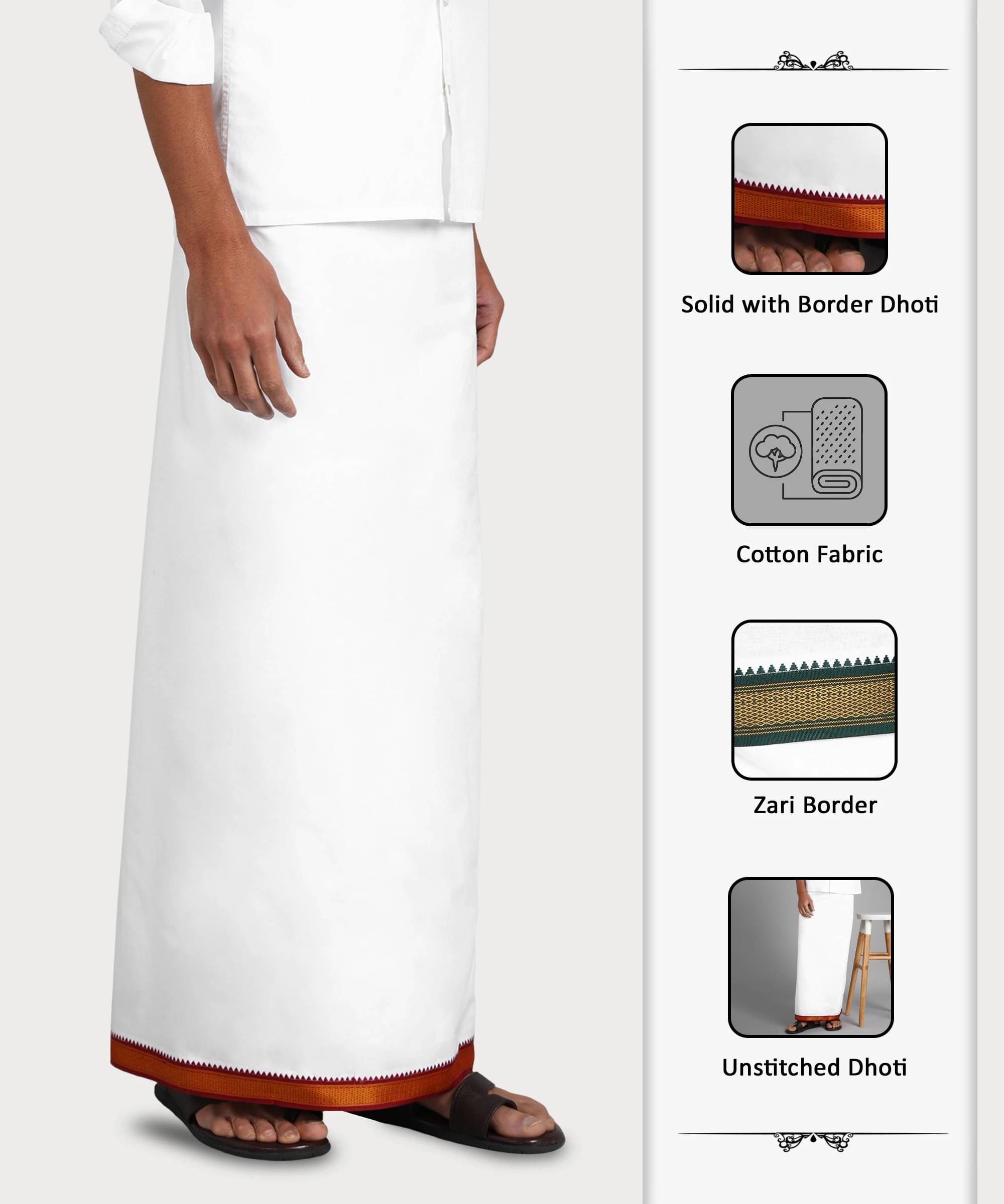 Sac shree aparajeet creations Cotton Men's Dhoti Multicolor ( Pack of 1 ) Sac shree aparajeet creations Cotton Men's Dhoti Multicolor ( Pack of 1 )