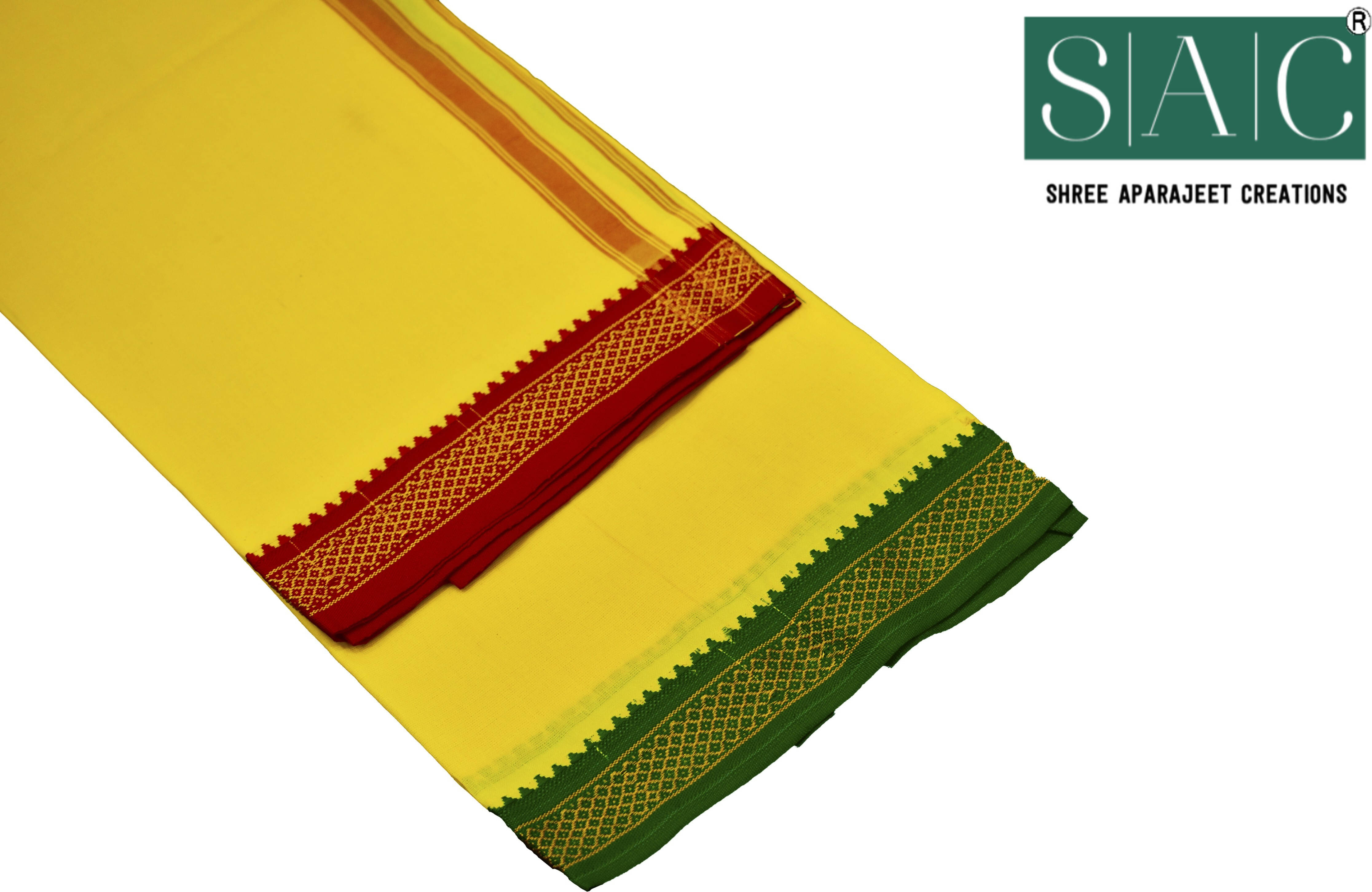 Sac shree aparajeet creations Cotton Men's Lungi Yellow ( Pack of 1 ) Sac shree aparajeet creations Cotton Men's Lungi Yellow ( Pack of 1 )