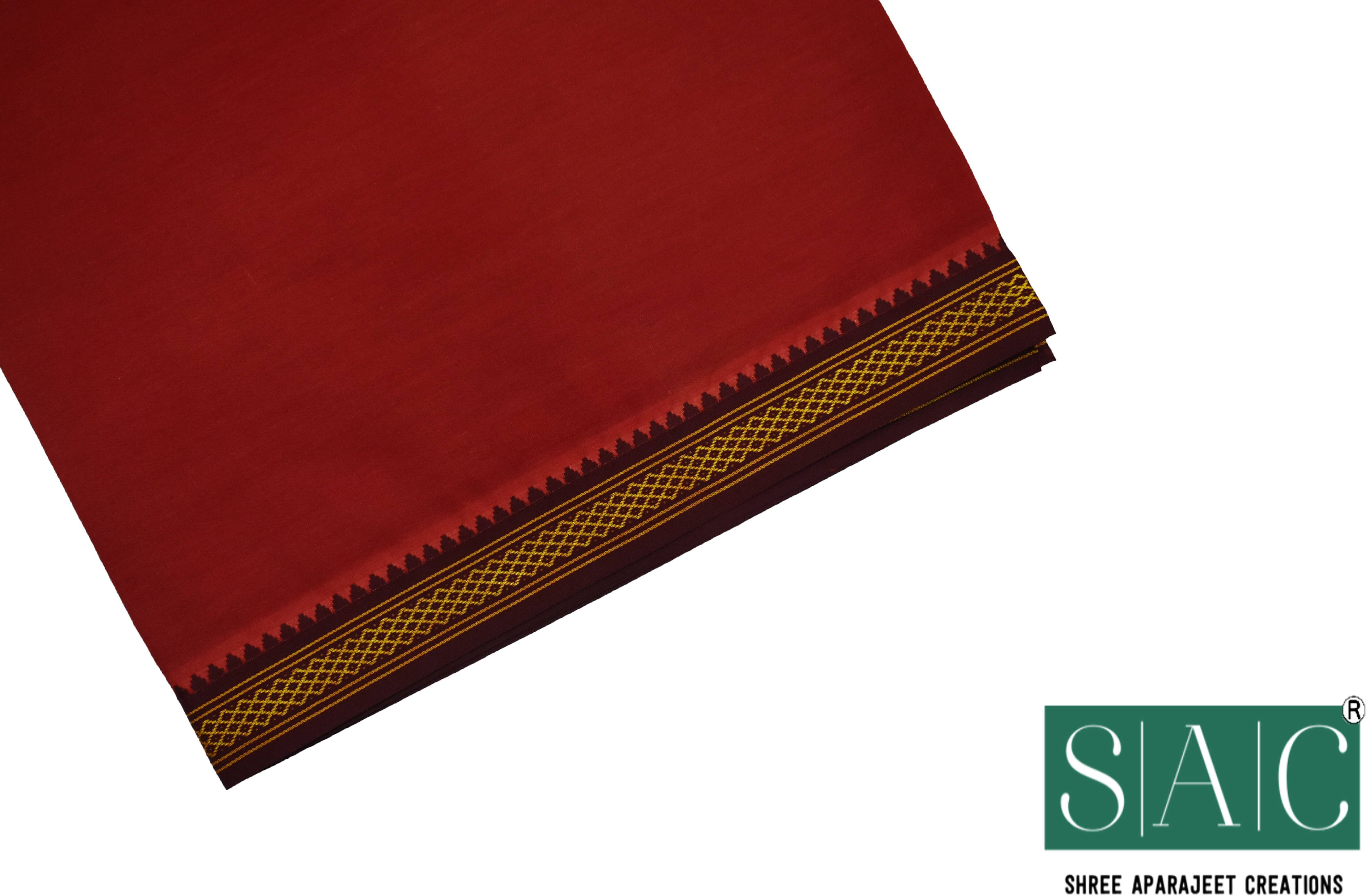     			Sac shree aparajeet creations Cotton Men's Lungi Red ( Pack of 1 )