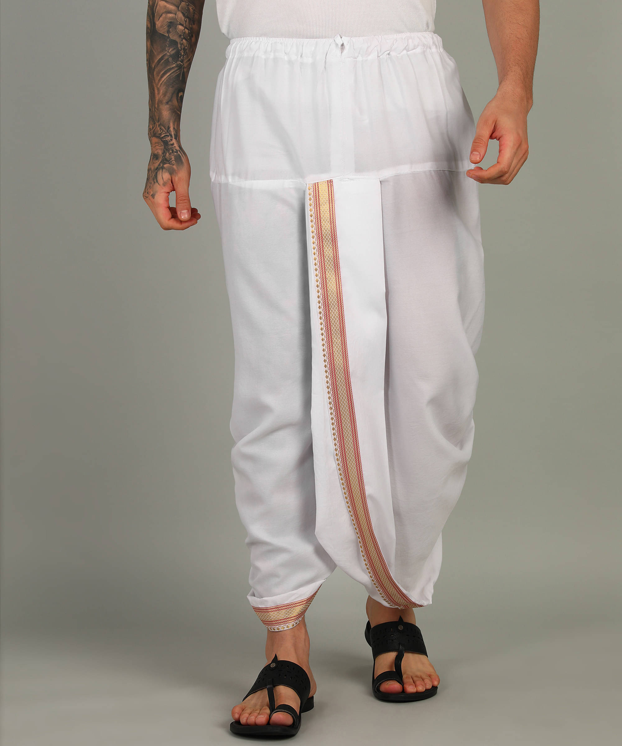     			Sac shree aparajeet creations Silk Men's Dhoti Multicolor ( Pack of 1 )