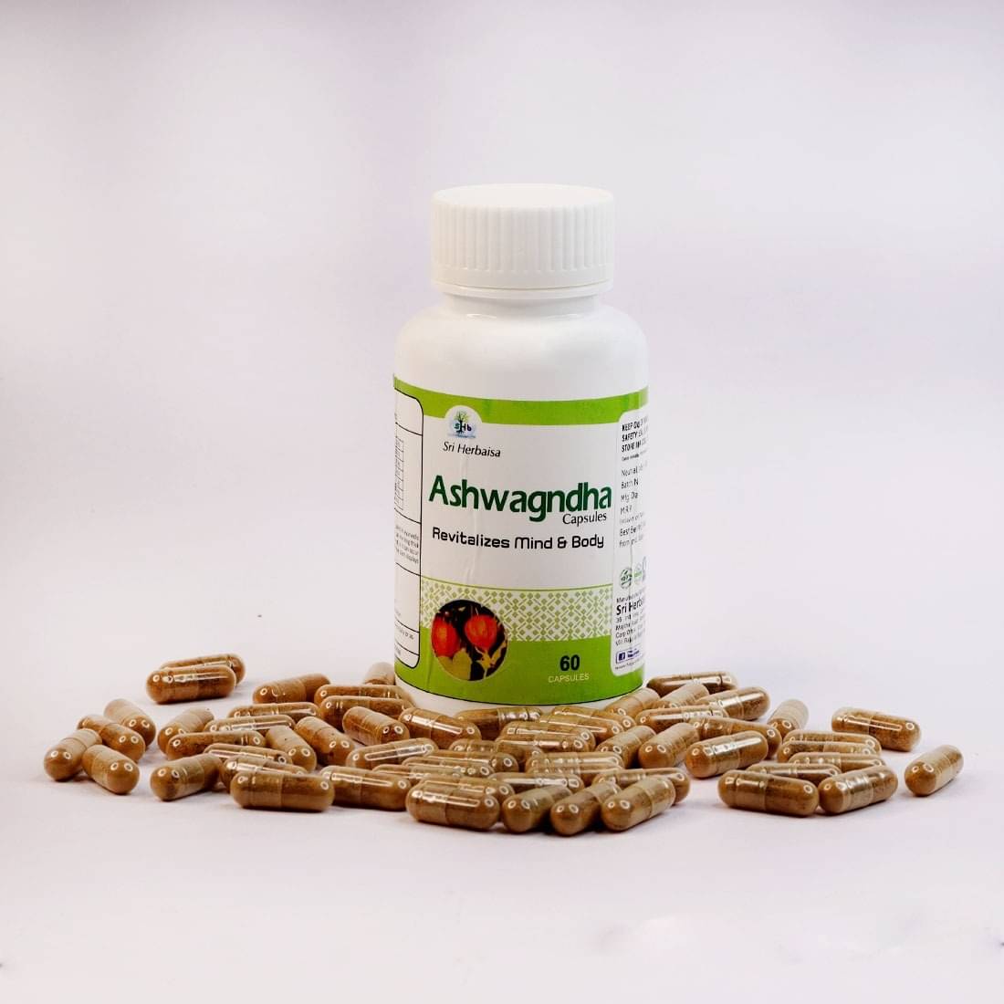     			Sri Herbasia Ashwagndha Herbal Capsule 60 no.s pack of 1