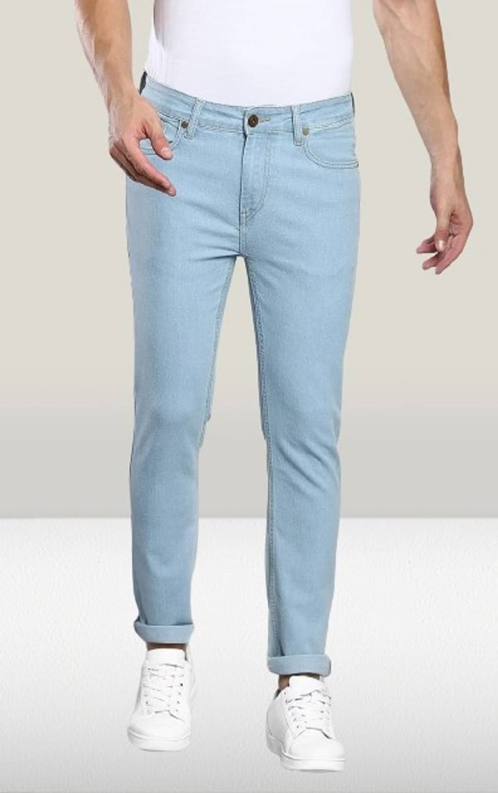     			WHATON Basic Men's Jeans - Blue ( Pack of 1 )