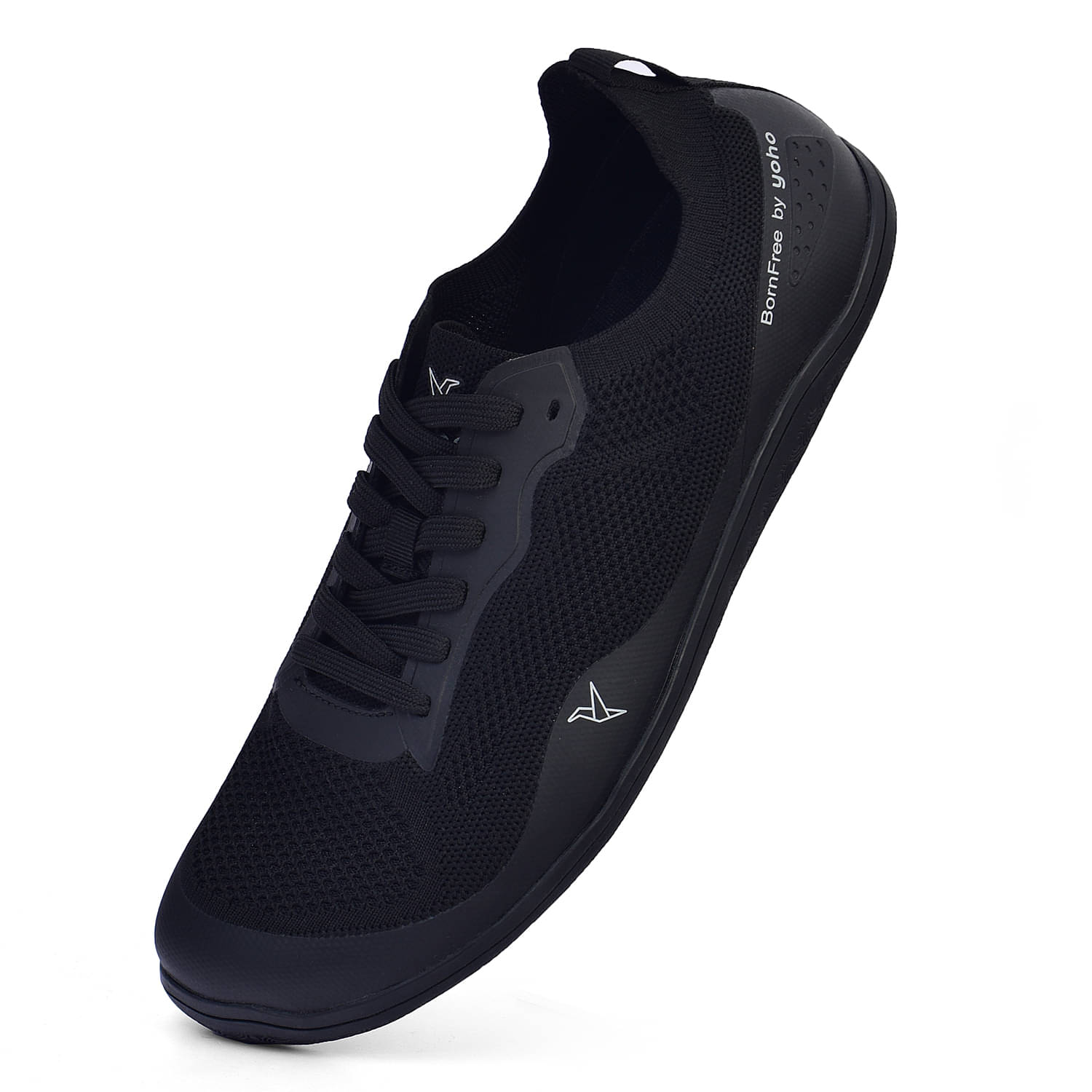     			Yoho Bornfree Black Men's Sneakers