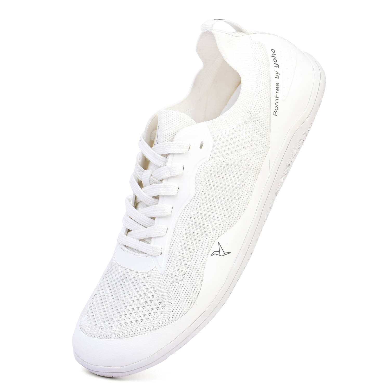     			Yoho Bornfree White Men's Sneakers