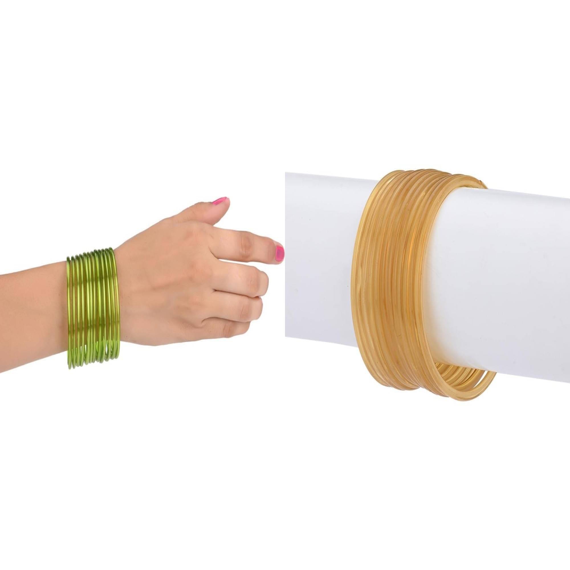     			1st Time Multicolor Bangle Set ( Pack of 2 )