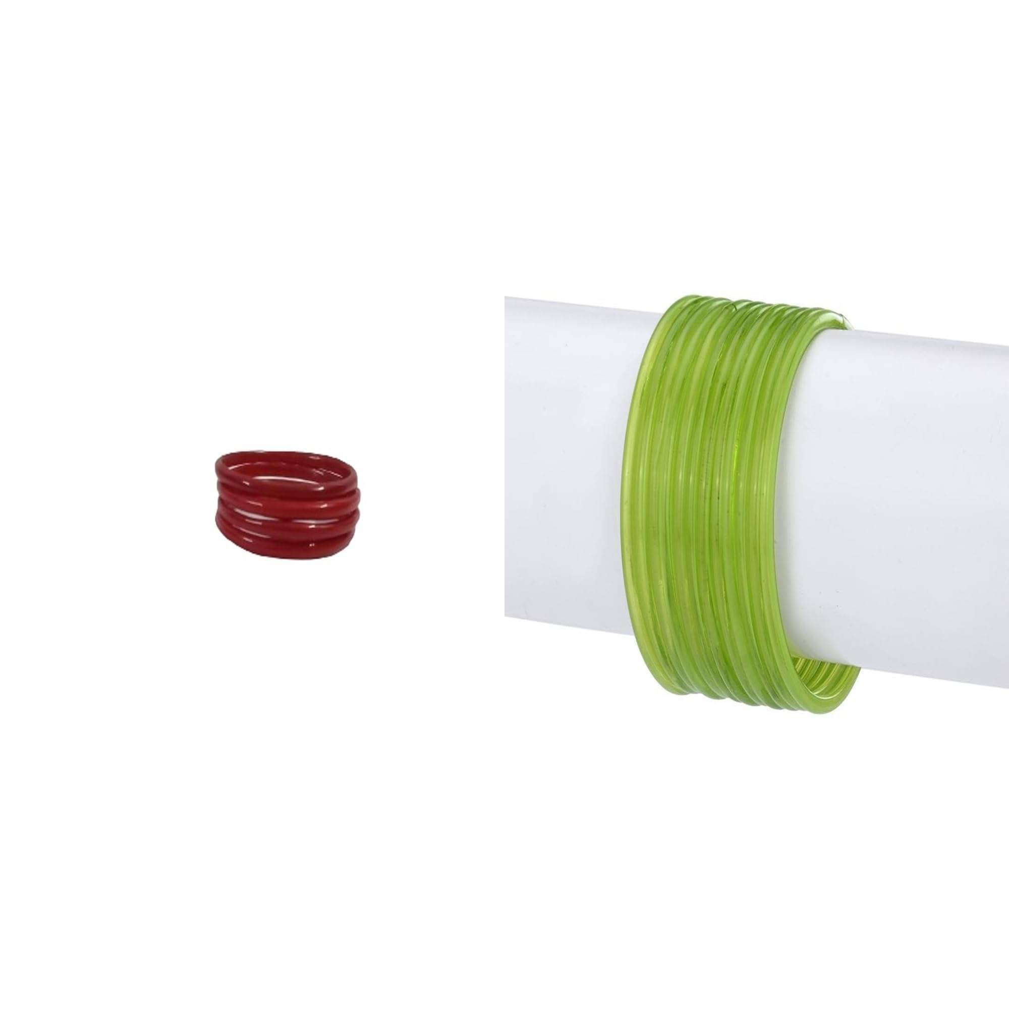     			1st Time Multicolor Bangle Set ( Pack of 2 )