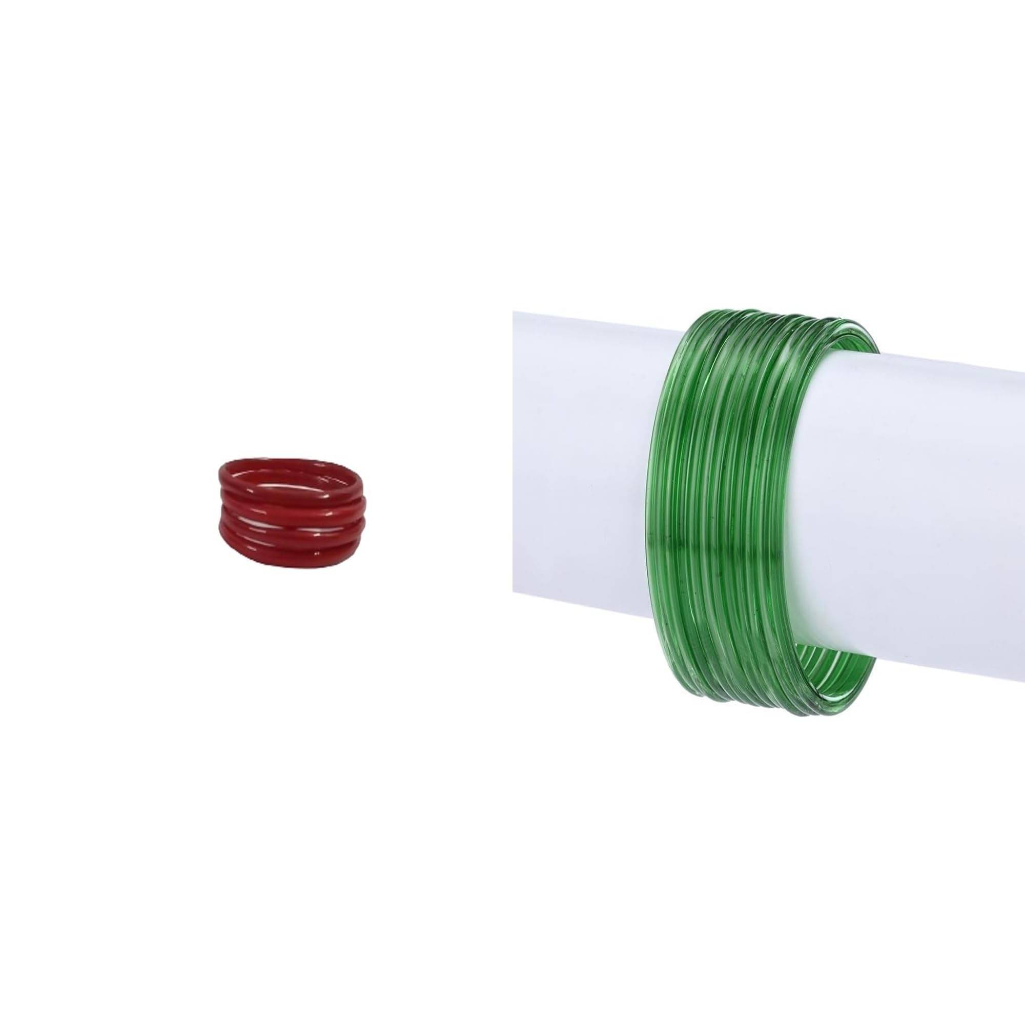 1st Time Multicolor Bangle Set ( Pack of 2 ) 1st Time Multicolor Bangle Set ( Pack of 2 )