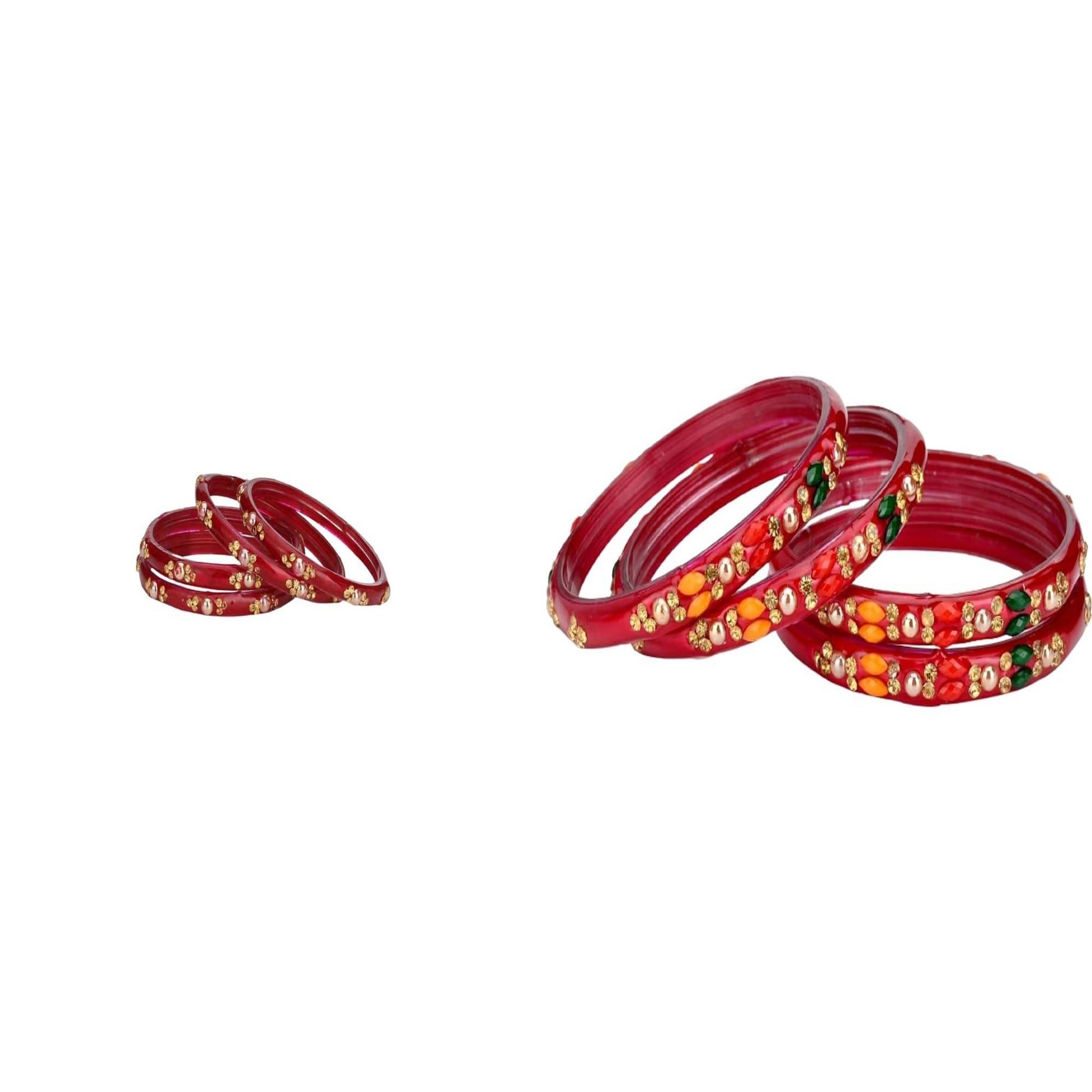     			Somil Multicolor Bangle Set ( Pack of 2 )