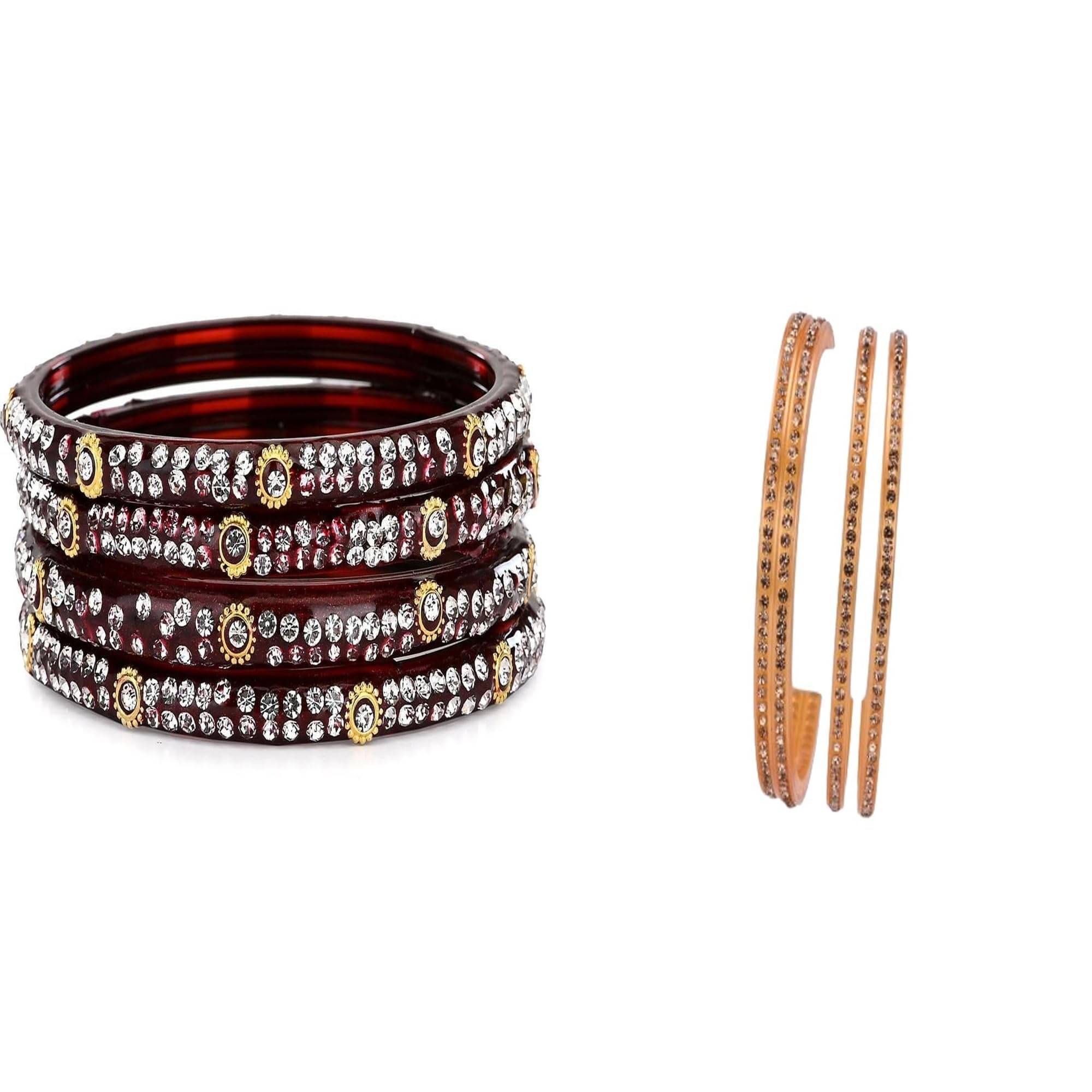    			Somil Multicolor Bangle Set ( Pack of 2 )