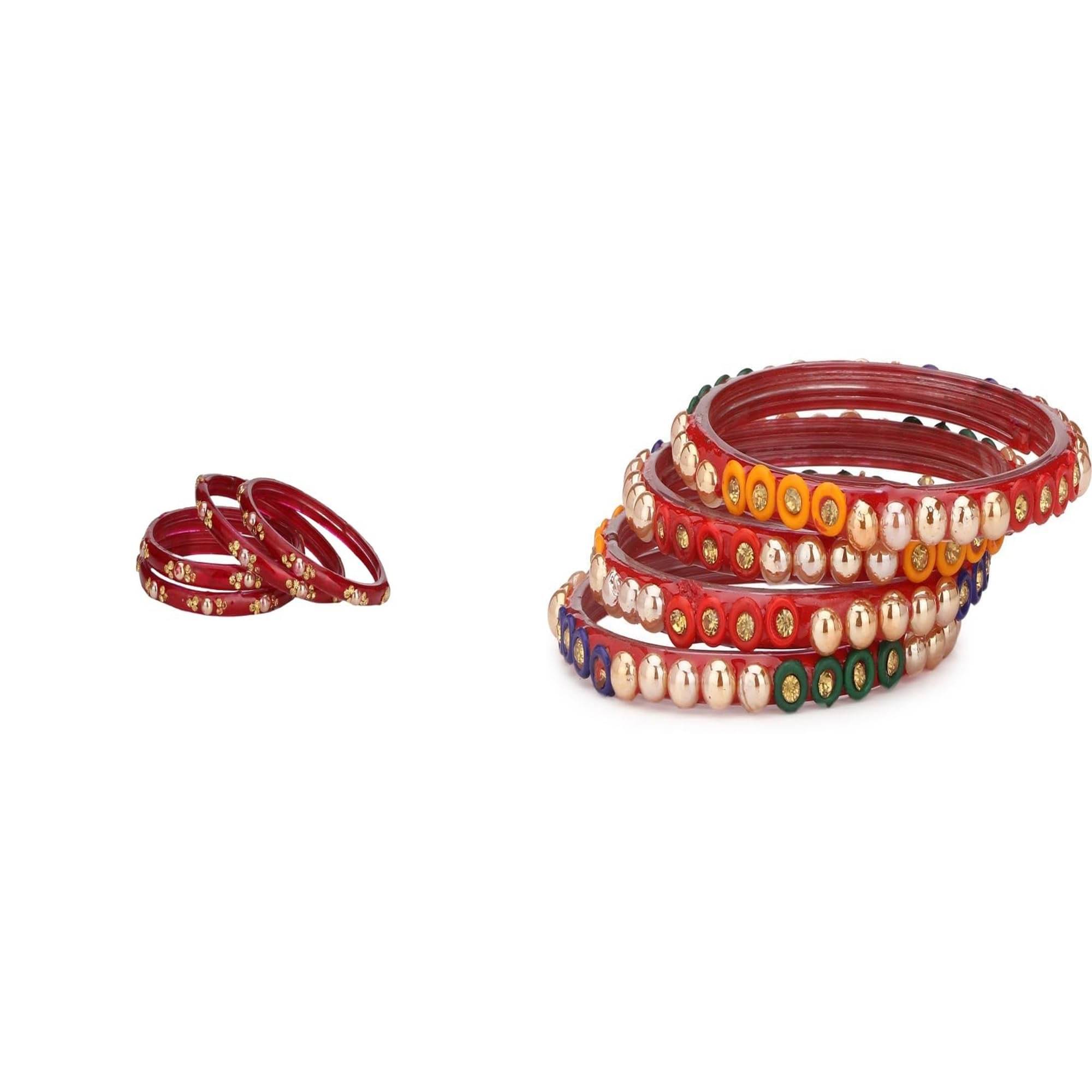     			Somil Multicolor Bangle Set ( Pack of 2 )