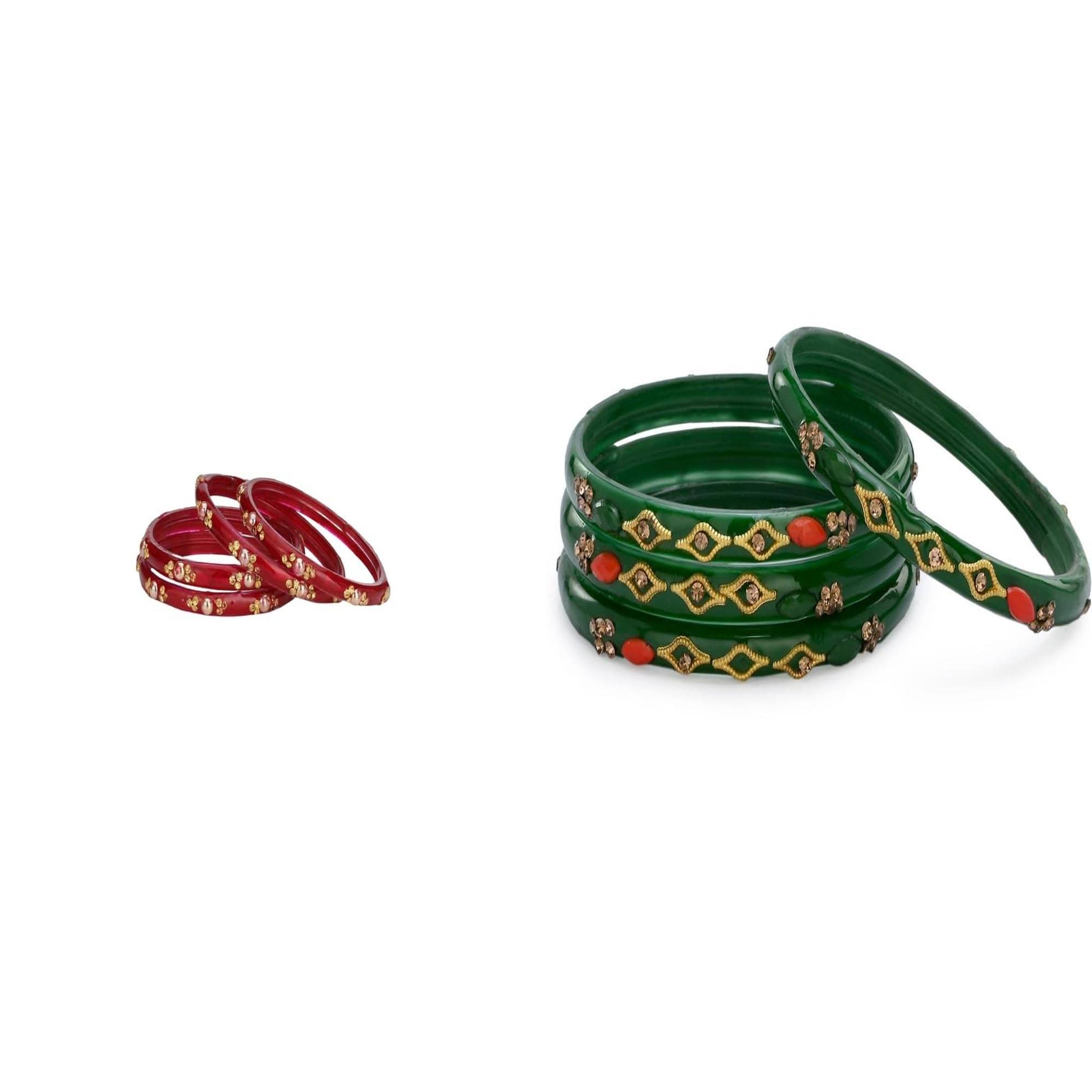     			Somil Multicolor Bangle Set ( Pack of 2 )