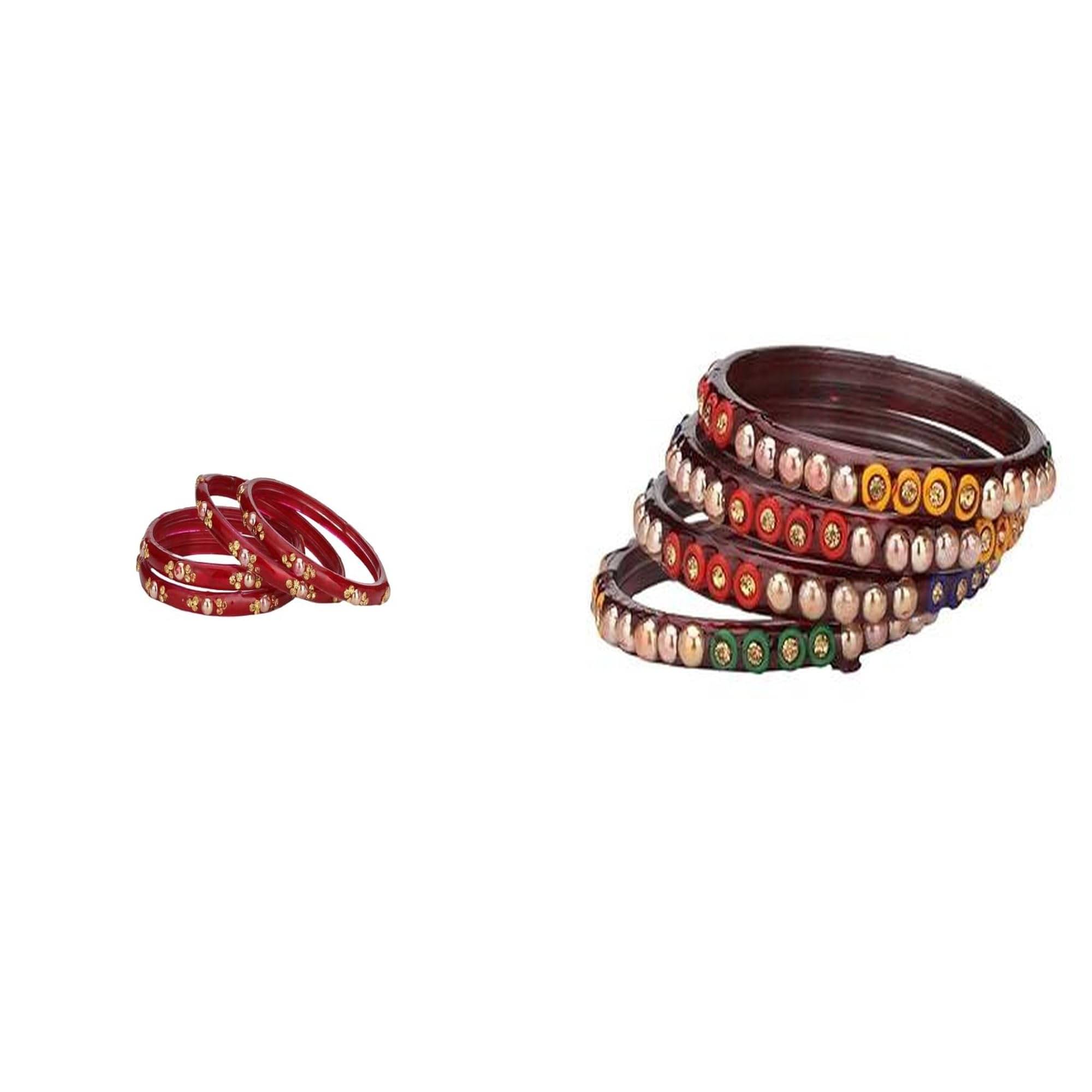     			Somil Multicolor Bangle Set ( Pack of 2 )