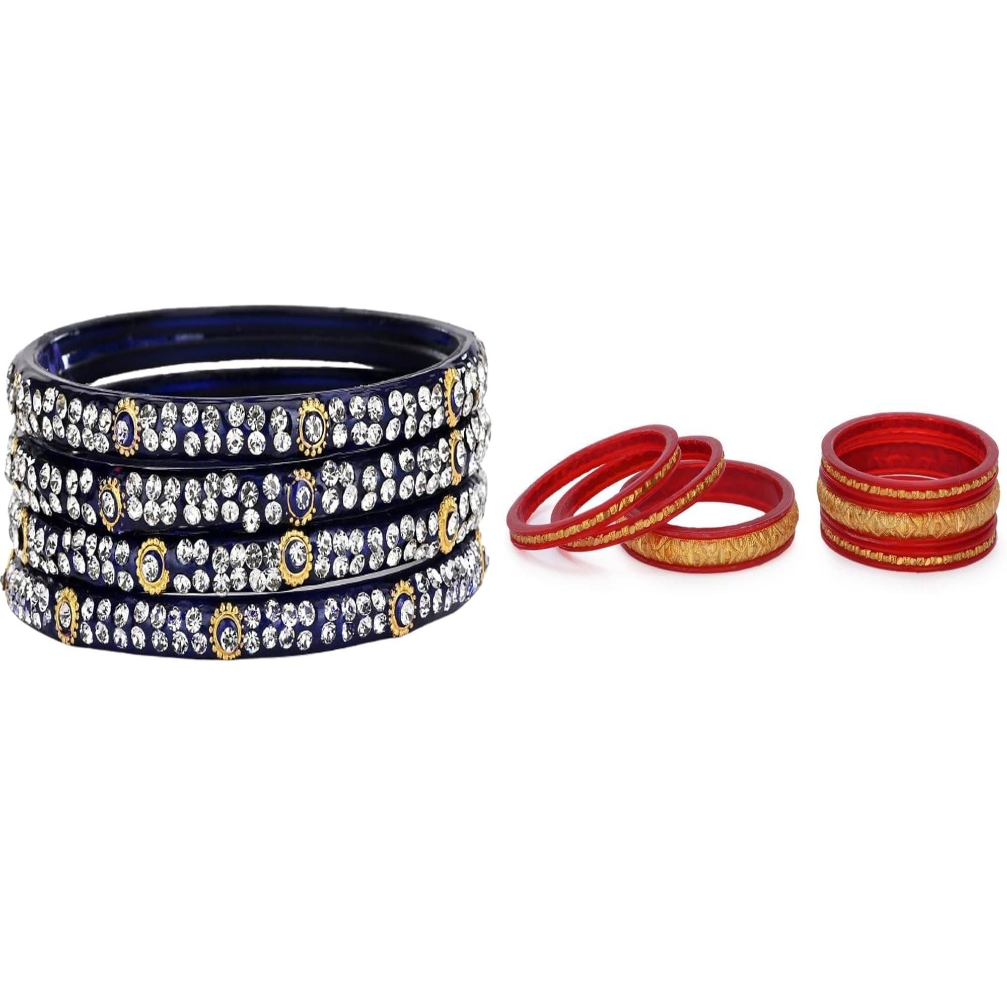     			Somil Multicolor Bangle Set ( Pack of 2 )