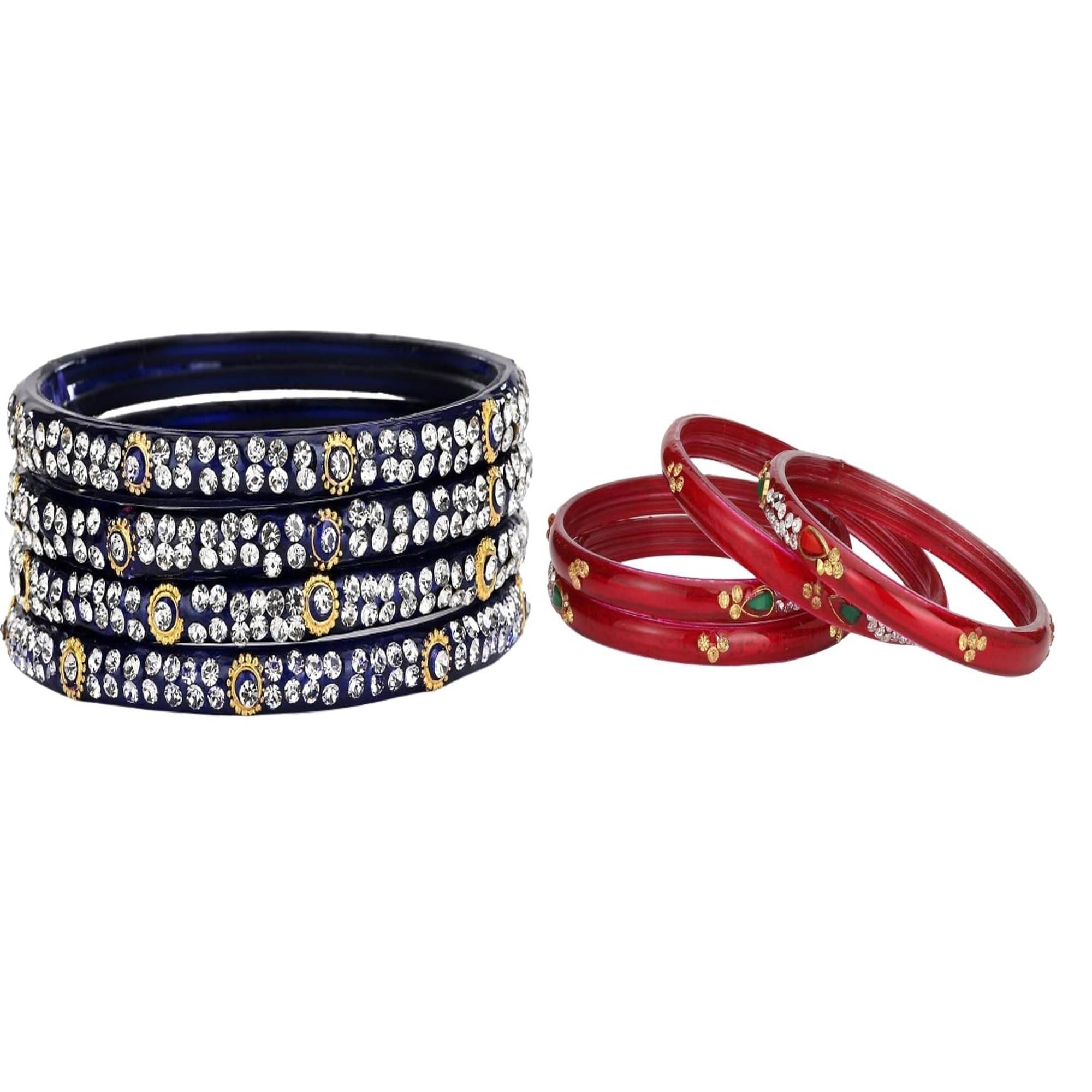     			Somil Multicolor Bangle Set ( Pack of 2 )
