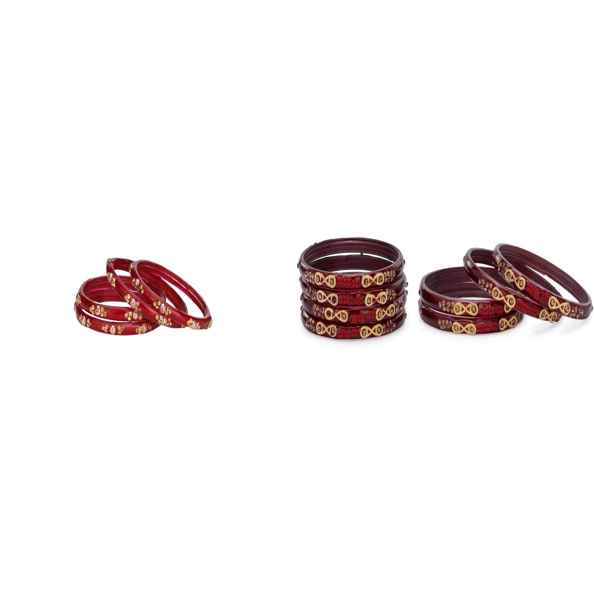     			Somil Multicolor Bangle Set ( Pack of 2 )