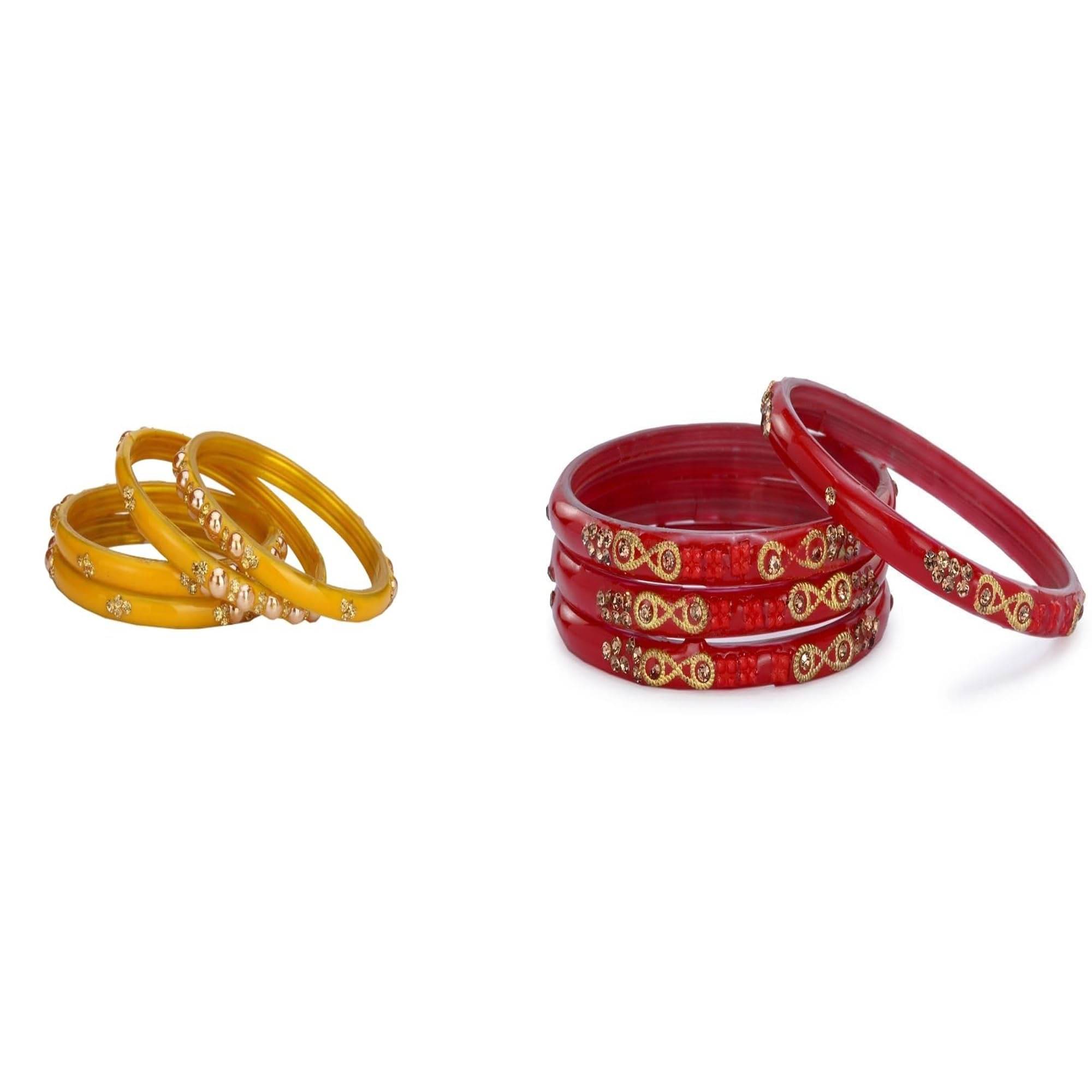     			Somil Multicolor Bangle Set ( Pack of 2 )