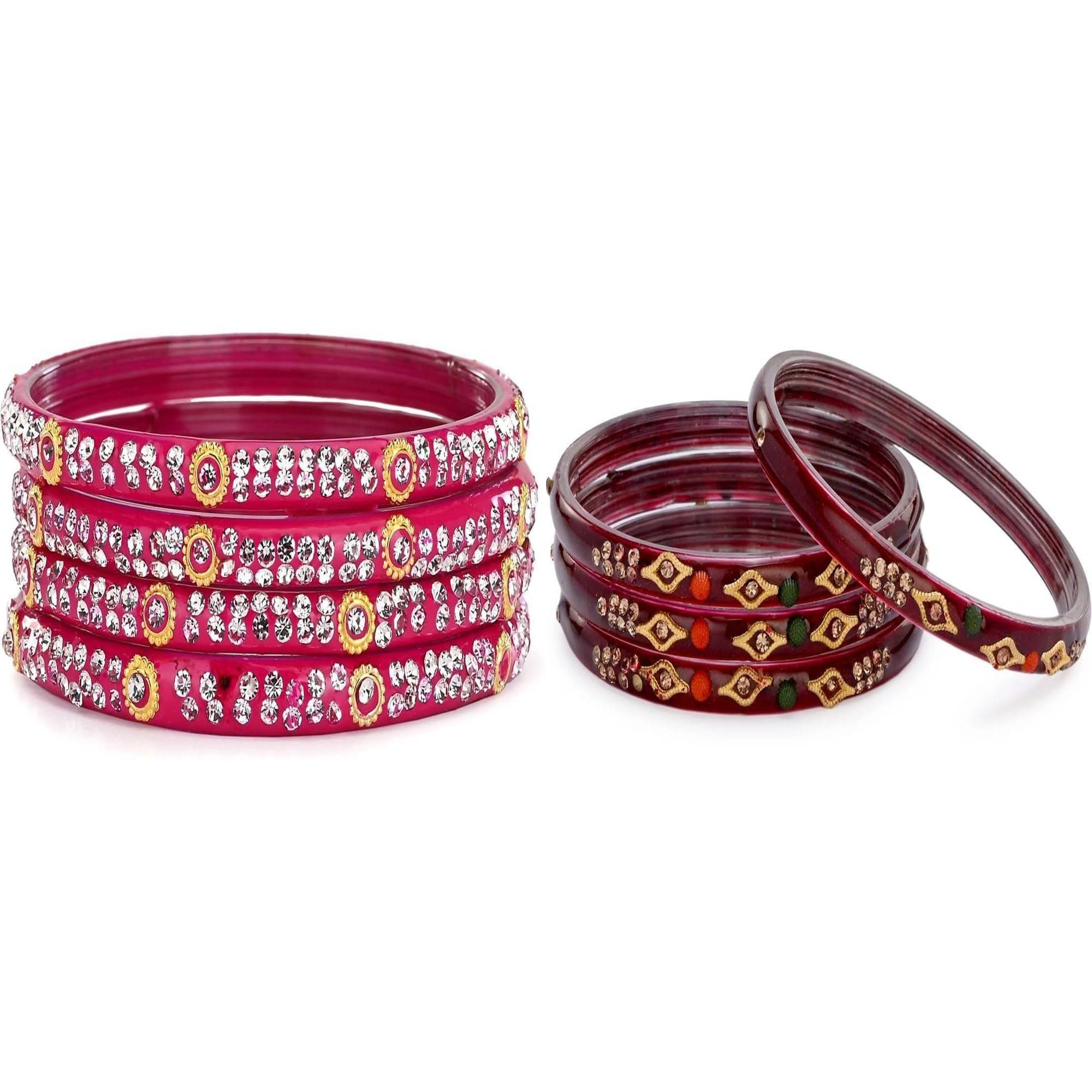     			Somil Multicolor Bangle Set ( Pack of 2 )