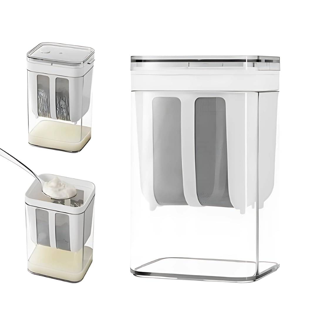     			1100ML Yogurt Strainer with Fine Mesh Bag & Lid