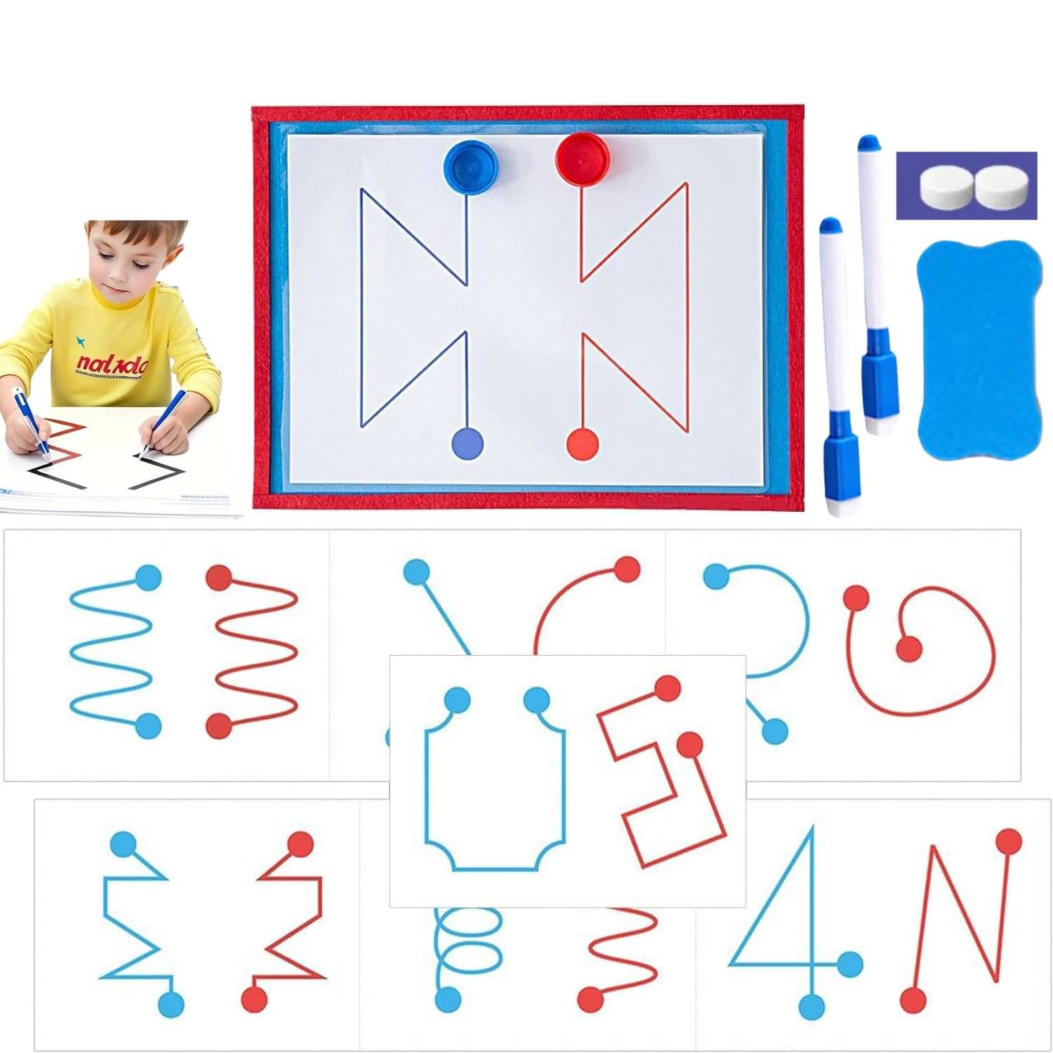 2-In-1 Brain Training Games, Finger Maze & Pen Control for Logical Thinking 2-In-1 Brain Training Games, Finger Maze & Pen Control for Logical Thinking
