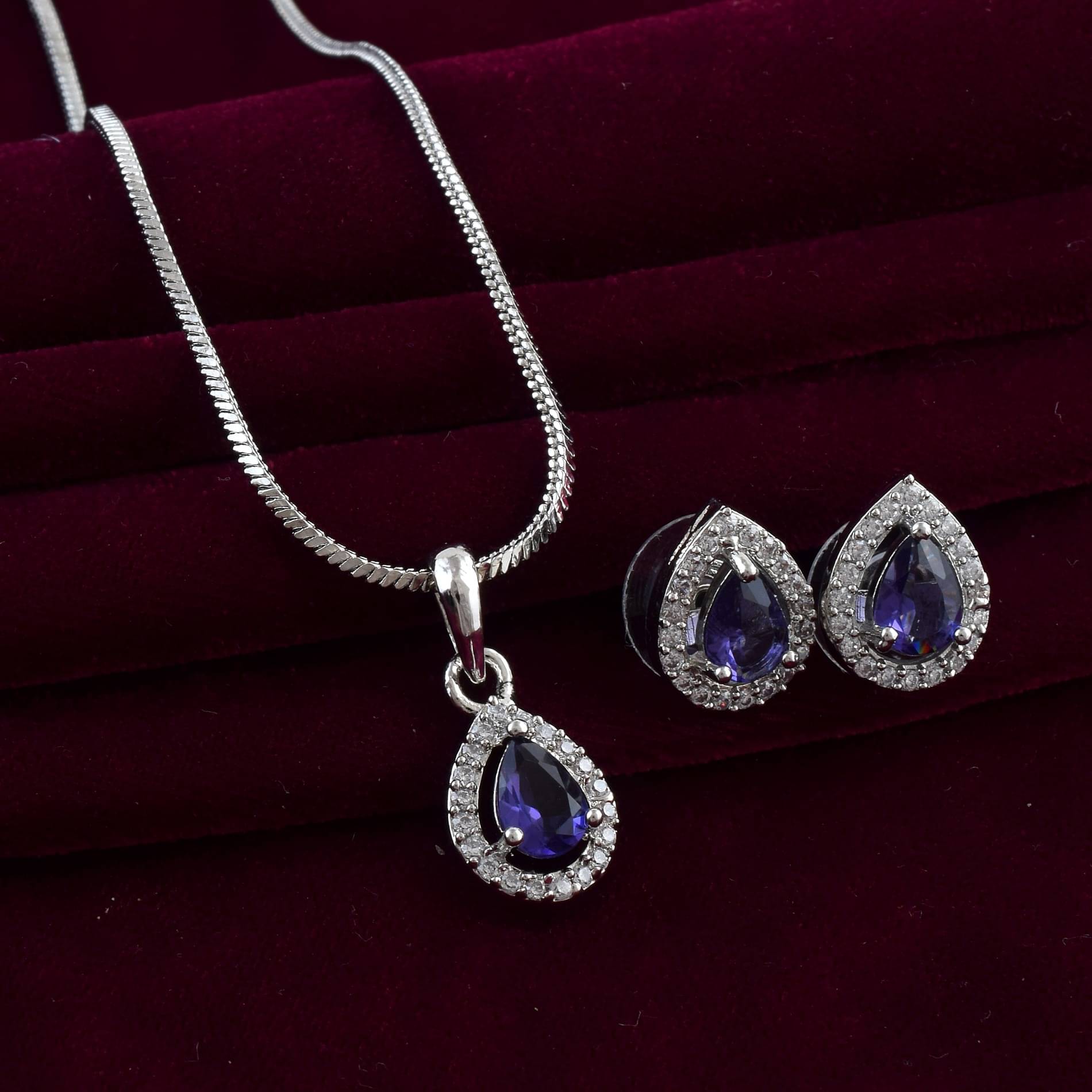     			ADMIER Purple Pendant set ( Pack of 3 )