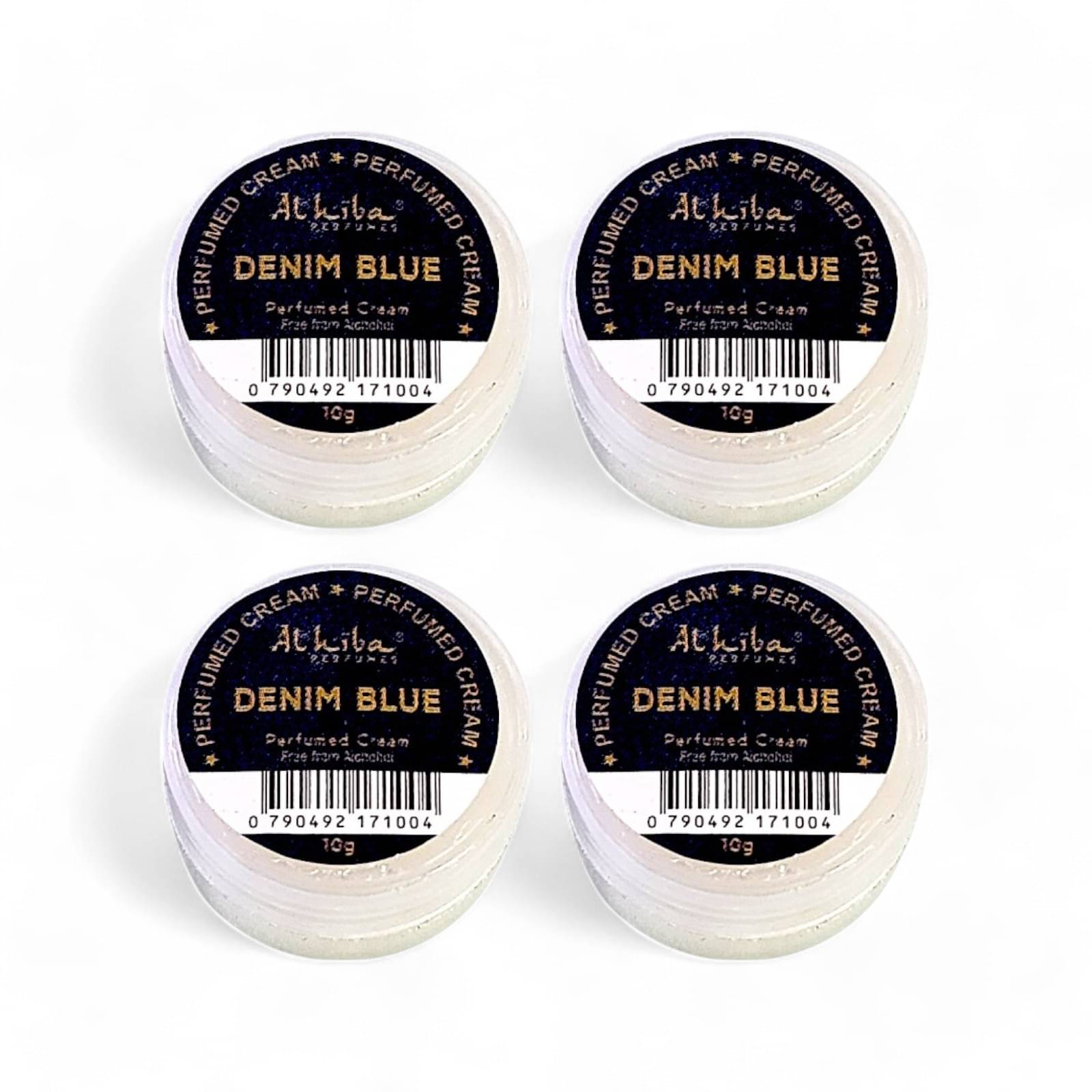 Al Hiba Denim Blue Perfumed Body Deodorant Cream for Unisex 10 gm ( Pack of 4 ) Al Hiba Denim Blue Perfumed Body Deodorant Cream for Unisex 10 gm ( Pack of 4 )