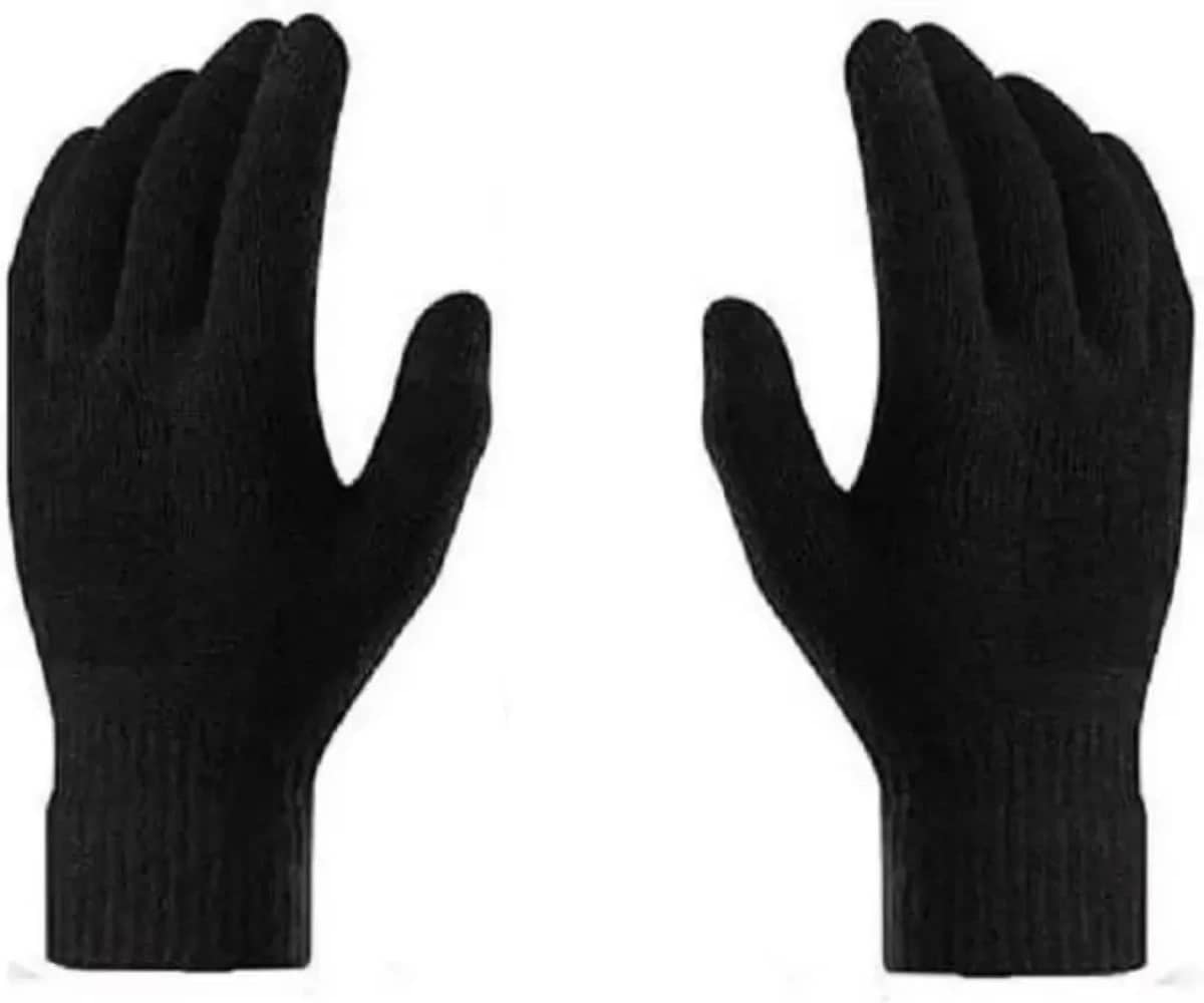 Alamos Black Woollen Men's Woollen Gloves ( Pack of 1 ) - Jewellery Sets | Buy online on ZillyBuy