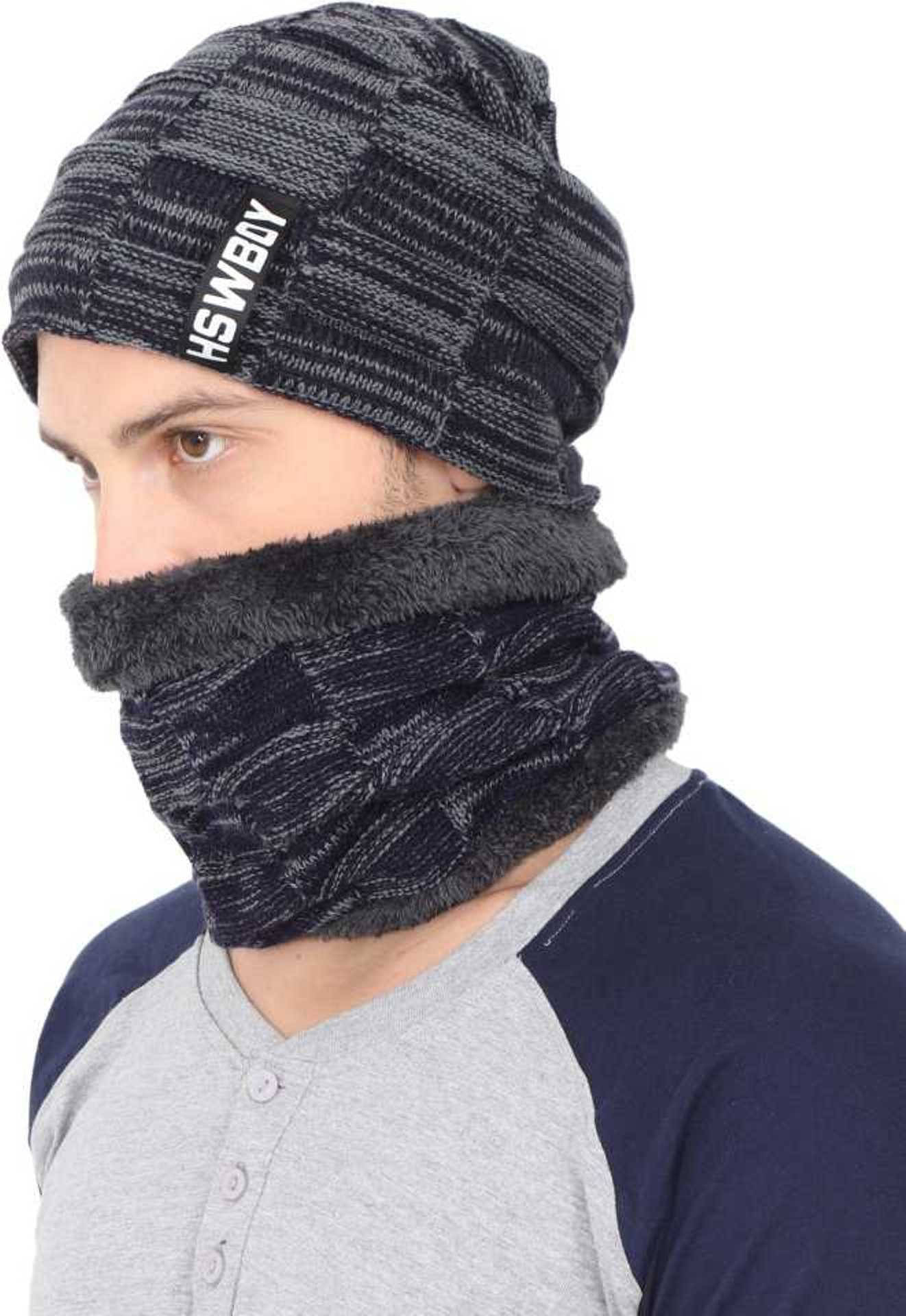     			Alamos Pack of 1 Woollen Men's Cap ( Blue )