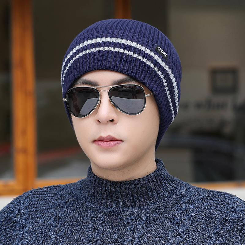     			Alamos Pack of 1 Woollen Men's Cap ( Blue )