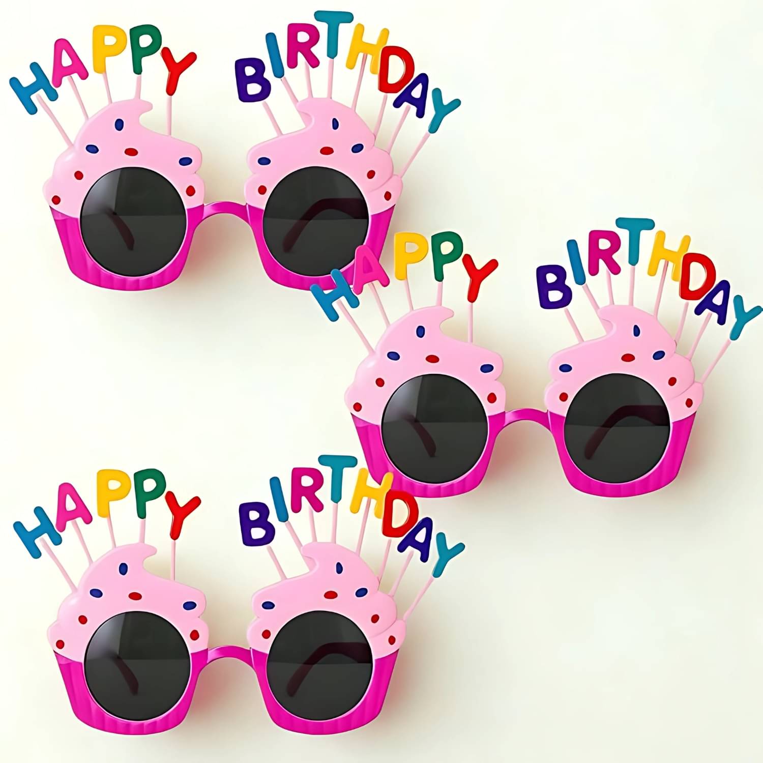     			Baskety Pink Round Sunglasses ( Pack of 3 )