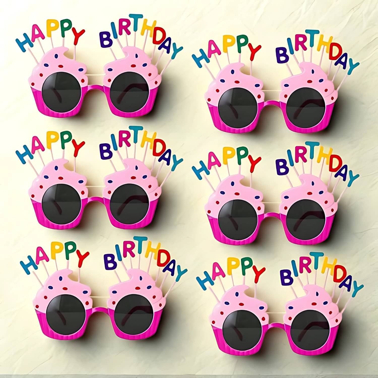 Baskety Pink Round Sunglasses ( Pack of 6 ) Baskety Pink Round Sunglasses ( Pack of 6 )