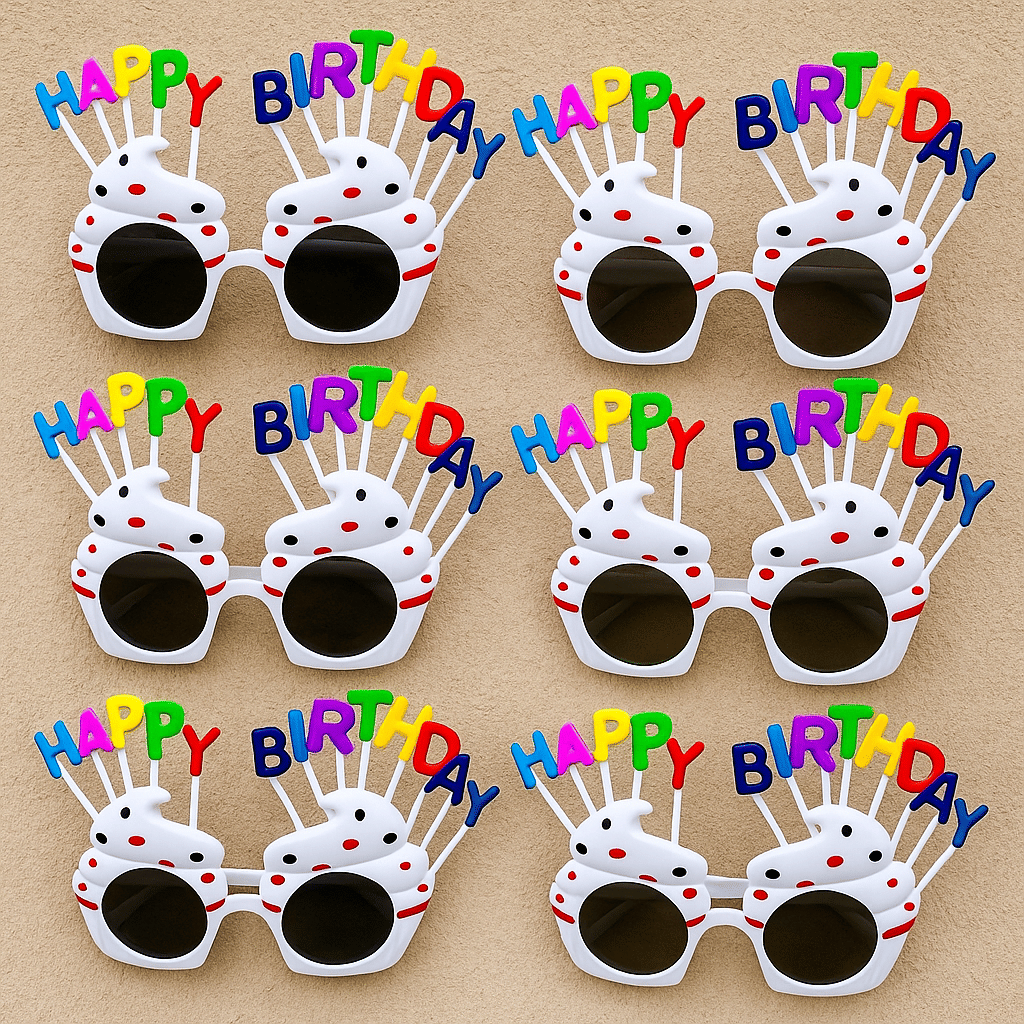Baskety White Round Sunglasses ( Pack of 6 ) Baskety White Round Sunglasses ( Pack of 6 )