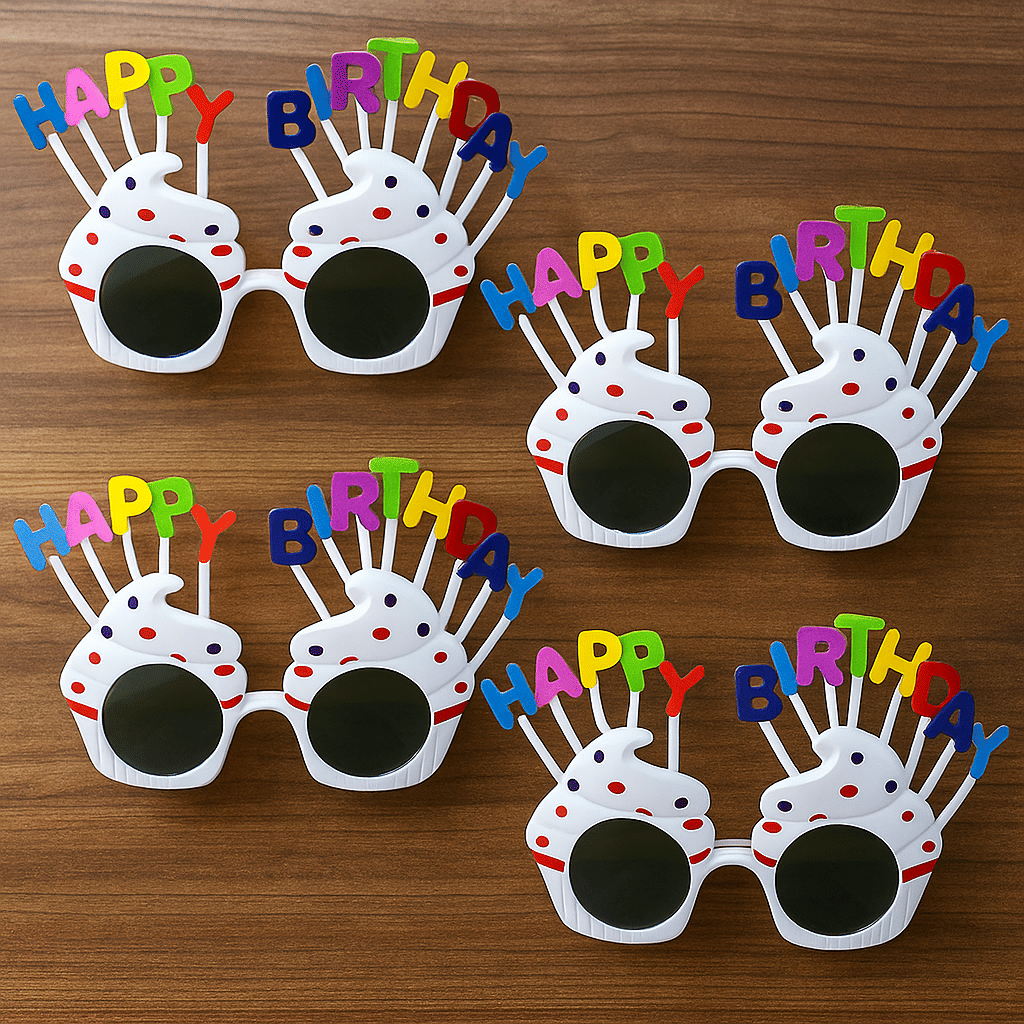 Baskety White Round Sunglasses ( Pack of 4 )     			Baskety White Round Sunglasses ( Pack of 4 )