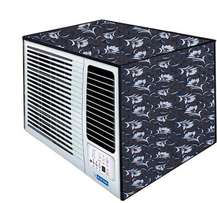     			CASA FURNISHING Single Polyester Black AC Cover for 1.5 Ton Window AC