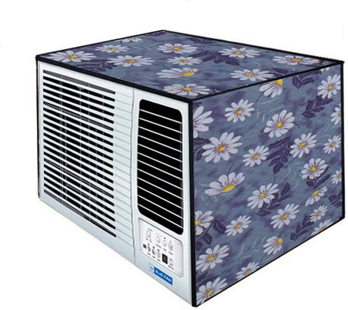 CASA FURNISHING Single Polyester Navy AC Cover for 1.5 Ton Window AC CASA FURNISHING Single Polyester Navy AC Cover for 1.5 Ton Window AC