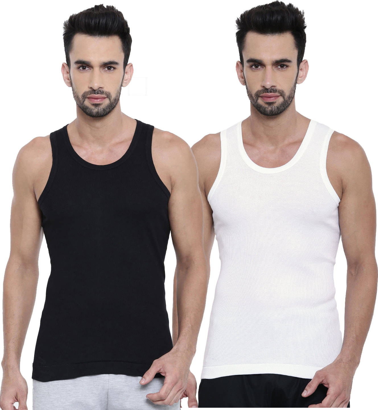     			Dixcy Scott Pack of 2 Cotton Basic Vest For Men ( Multicolor )