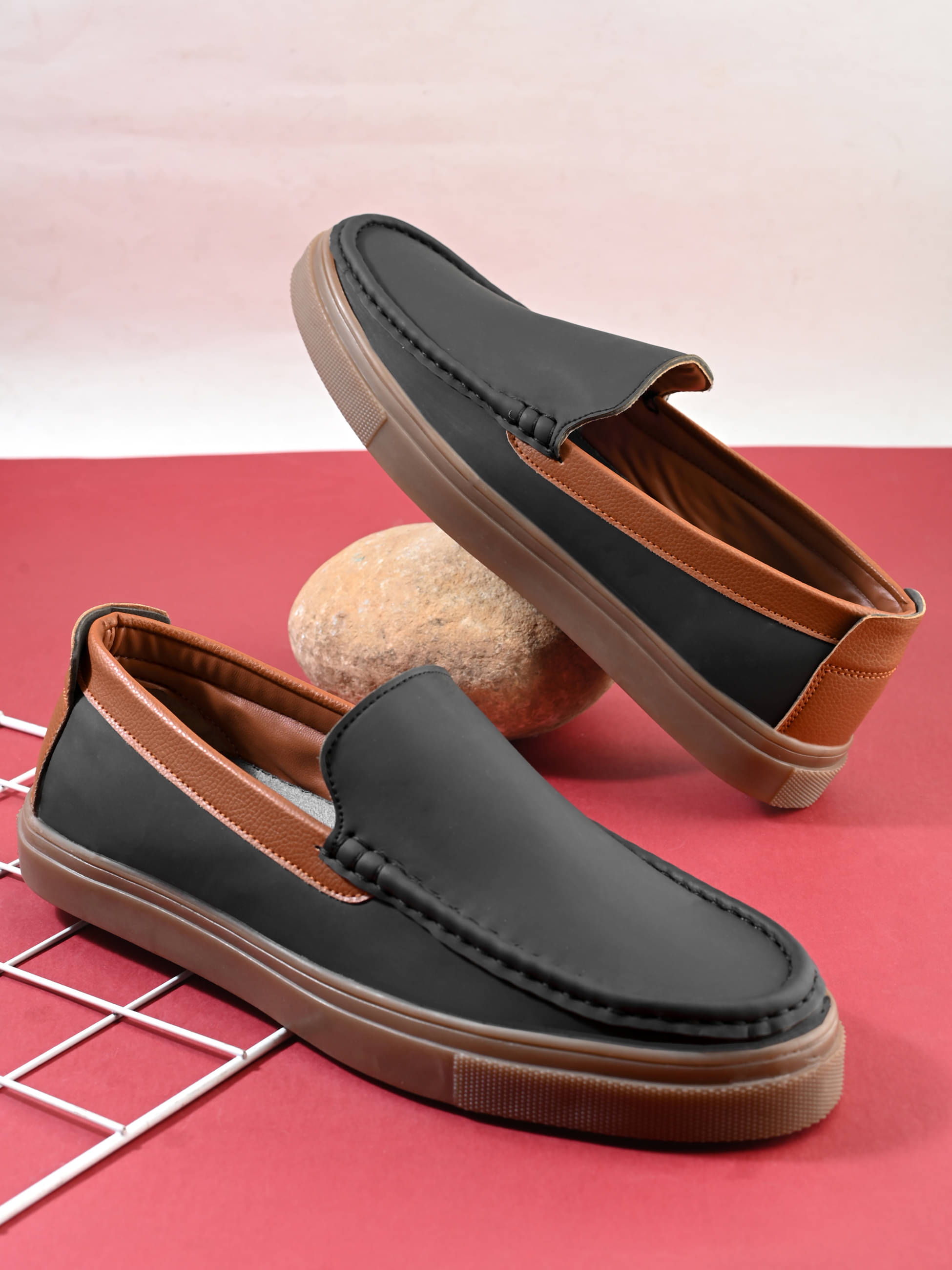     			Fashion Victim Black Men's Slip on Shoes