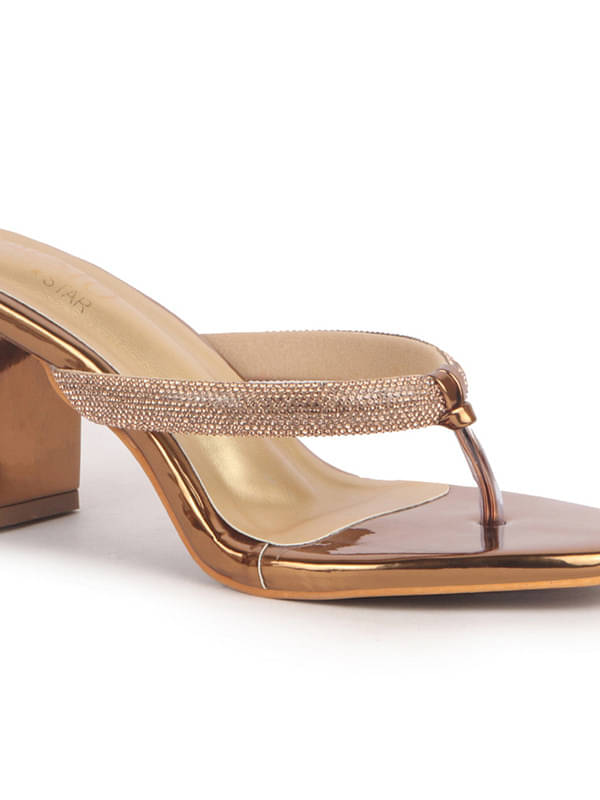     			Fausto Bronze Women's Sandal Heels