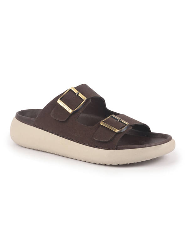     			Fausto Brown Men's Daily Slipper