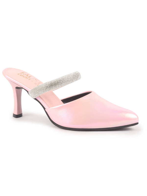 Fausto Pink Women's Sandal Heels Fausto Pink Women's Sandal Heels