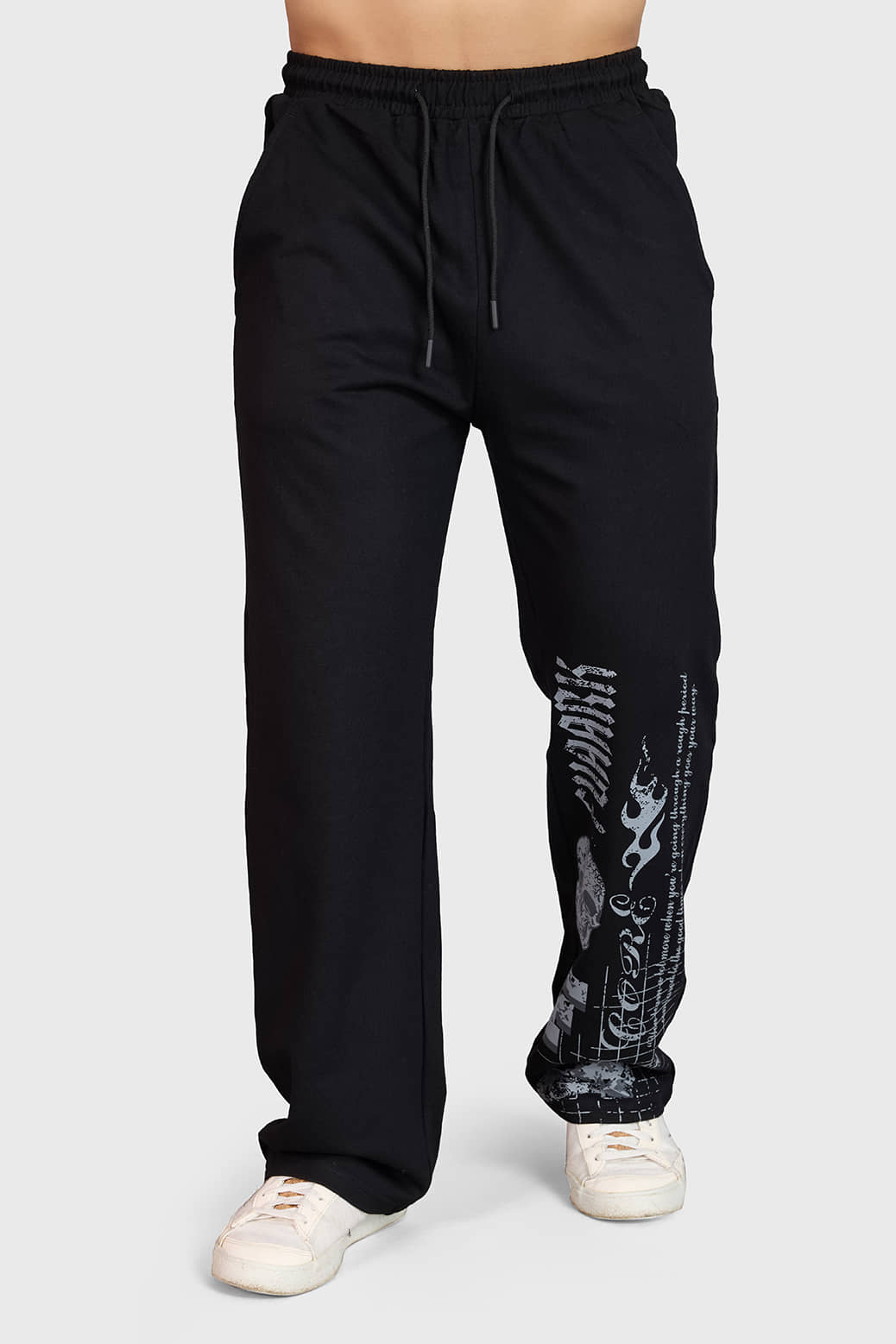 Fuaark Black Cotton Men's Sports Trackpants ( Pack of 1 ) - Track Pants | Buy online on ZillyBuy