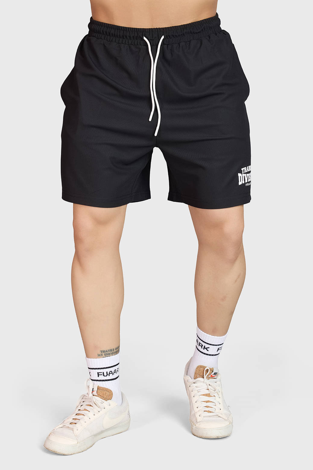     			Fuaark Black Polyester Men's Running Shorts ( Pack of 1 )
