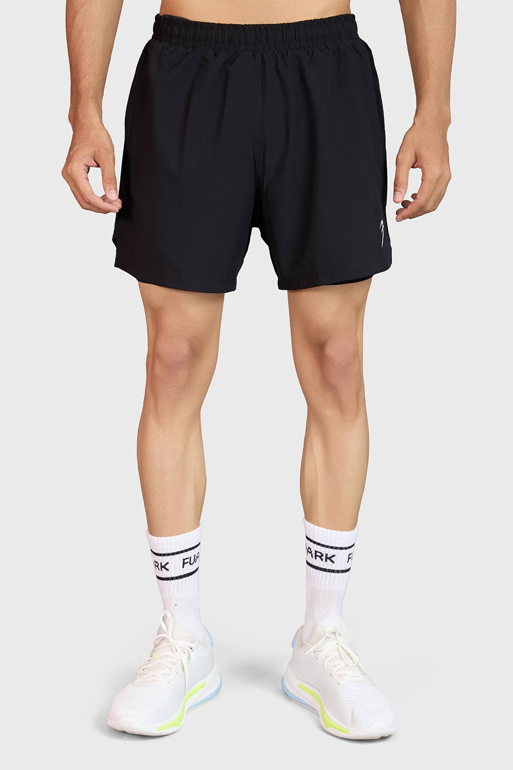     			Fuaark Black Polyester Men's Running Shorts ( Pack of 1 )