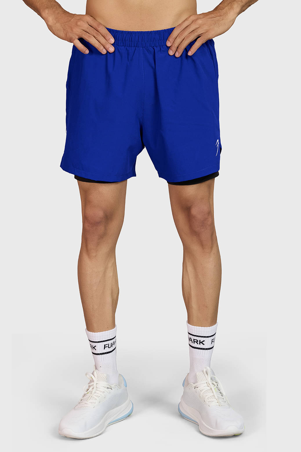 Fuaark Blue Polyester Men's Running Shorts ( Pack of 1 )     			Fuaark Blue Polyester Men's Running Shorts ( Pack of 1 )