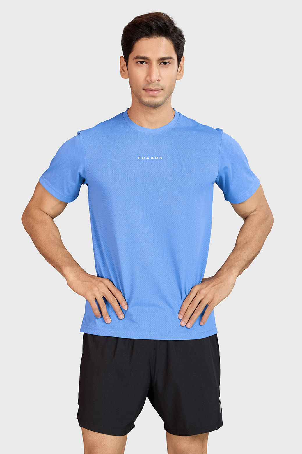 Fuaark Blue Polyester Regular Fit Men's Sports T-Shirt ( Pack of 1 ) Fuaark Blue Polyester Regular Fit Men's Sports T-Shirt ( Pack of 1 )