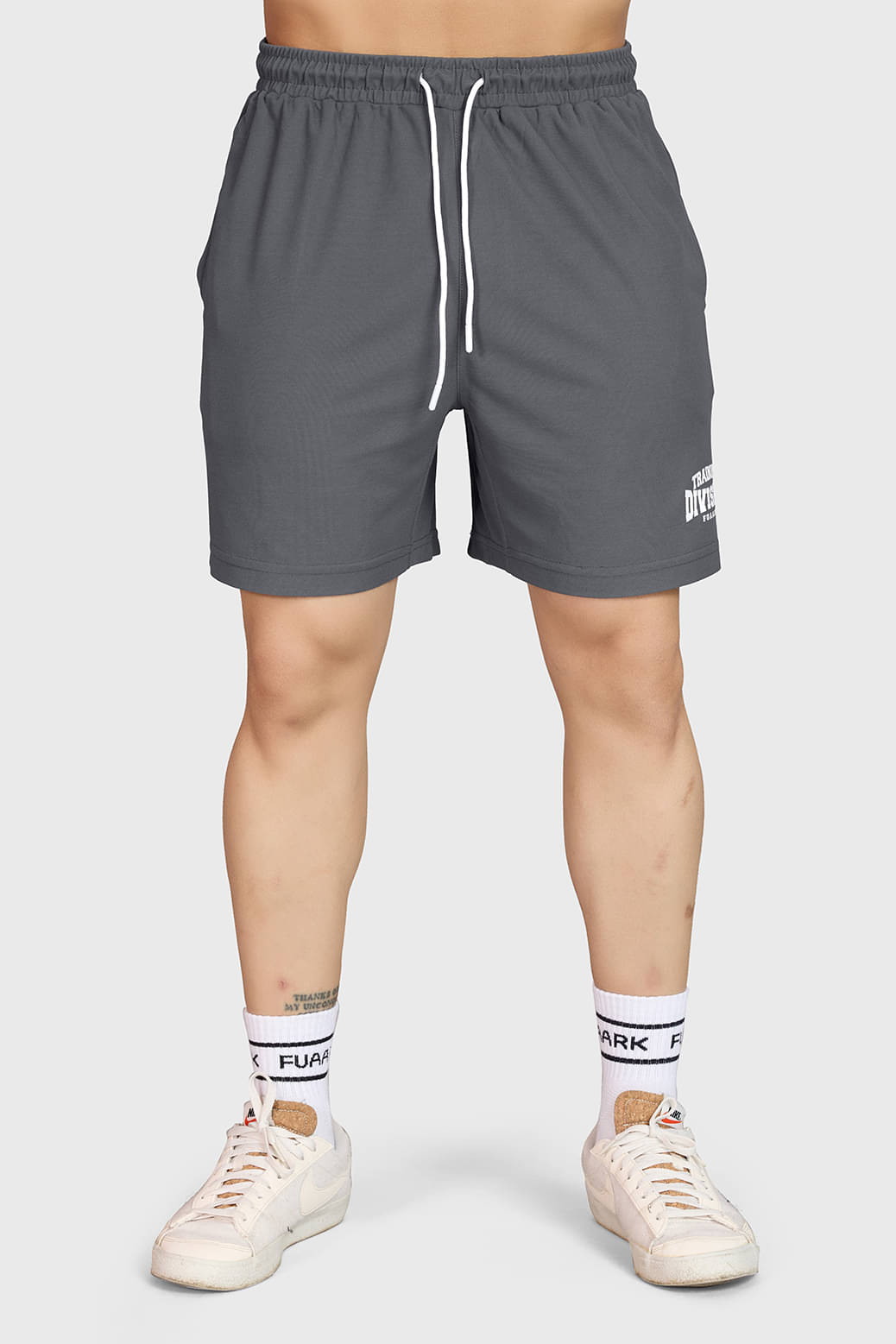 Fuaark Grey Polyester Men's Running Shorts ( Pack of 1 ) Fuaark Grey Polyester Men's Running Shorts ( Pack of 1 )