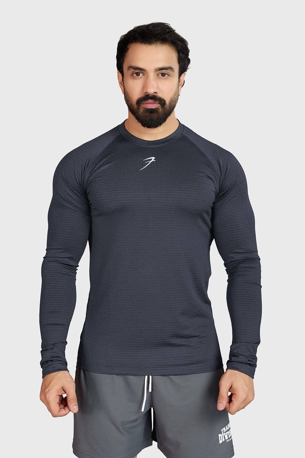 Fuaark Grey Polyester Slim Fit Men's Sports T-Shirt ( Pack of 1 )