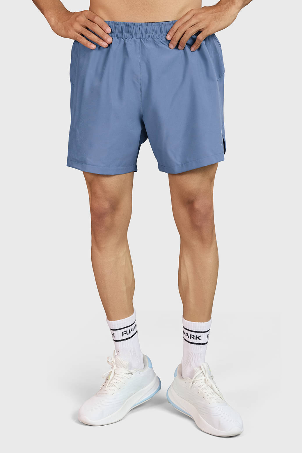     			Fuaark Light Grey Polyester Men's Running Shorts ( Pack of 1 )