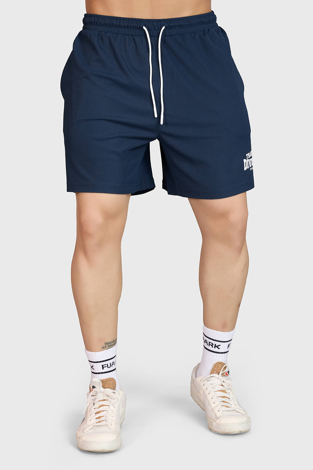     			Fuaark Navy Polyester Men's Running Shorts ( Pack of 1 )
