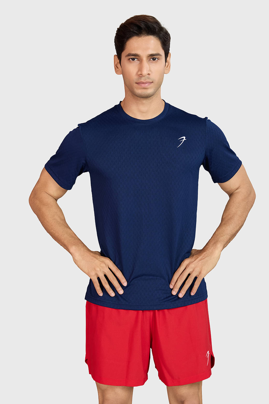     			Fuaark Navy Polyester Regular Fit Men's Sports T-Shirt ( Pack of 1 )
